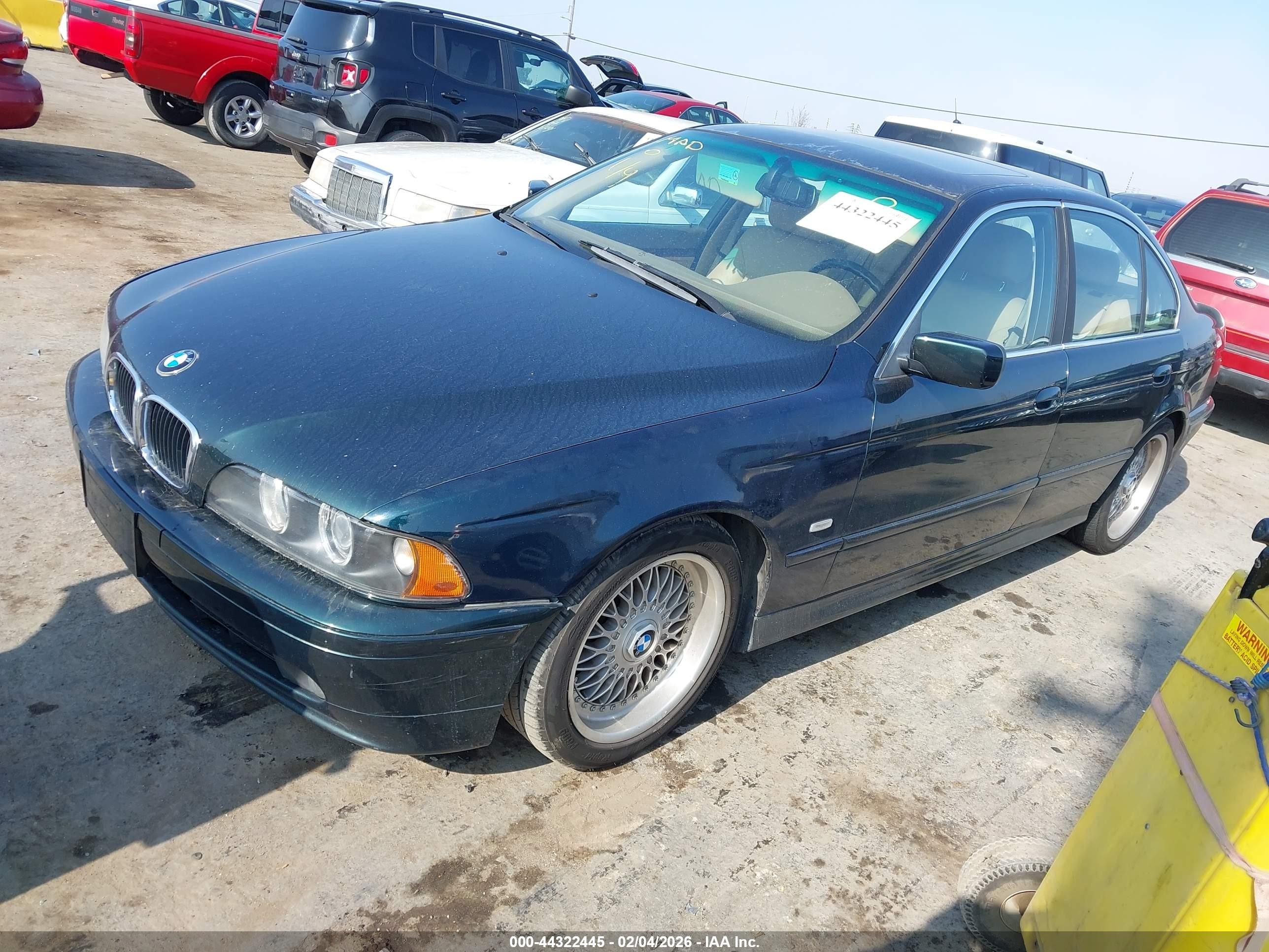 2001 Bmw 525ia   Green vin: WBADT43401GF55778