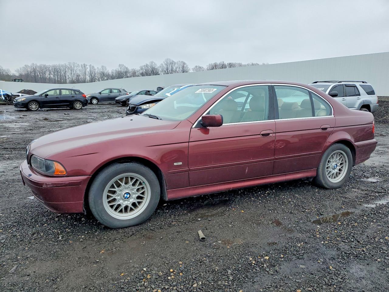 2001 Bmw 525 I Automatic Burgundy vin: WBADT43401GF55912