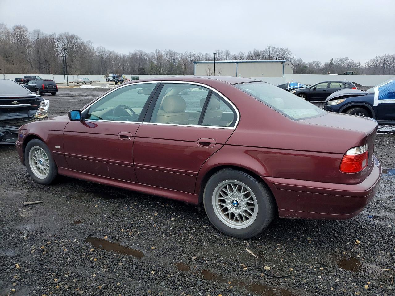 2001 Bmw 525 I Automatic Burgundy vin: WBADT43401GF55912