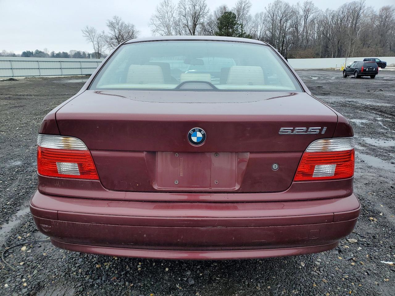 2001 Bmw 525 I Automatic Burgundy vin: WBADT43401GF55912