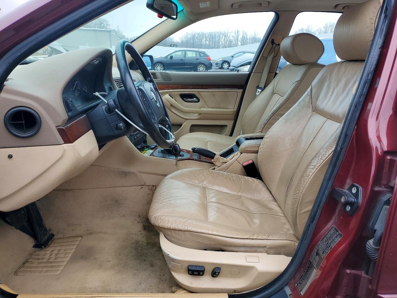 2001 Bmw 525 I Automatic Burgundy vin: WBADT43401GF55912