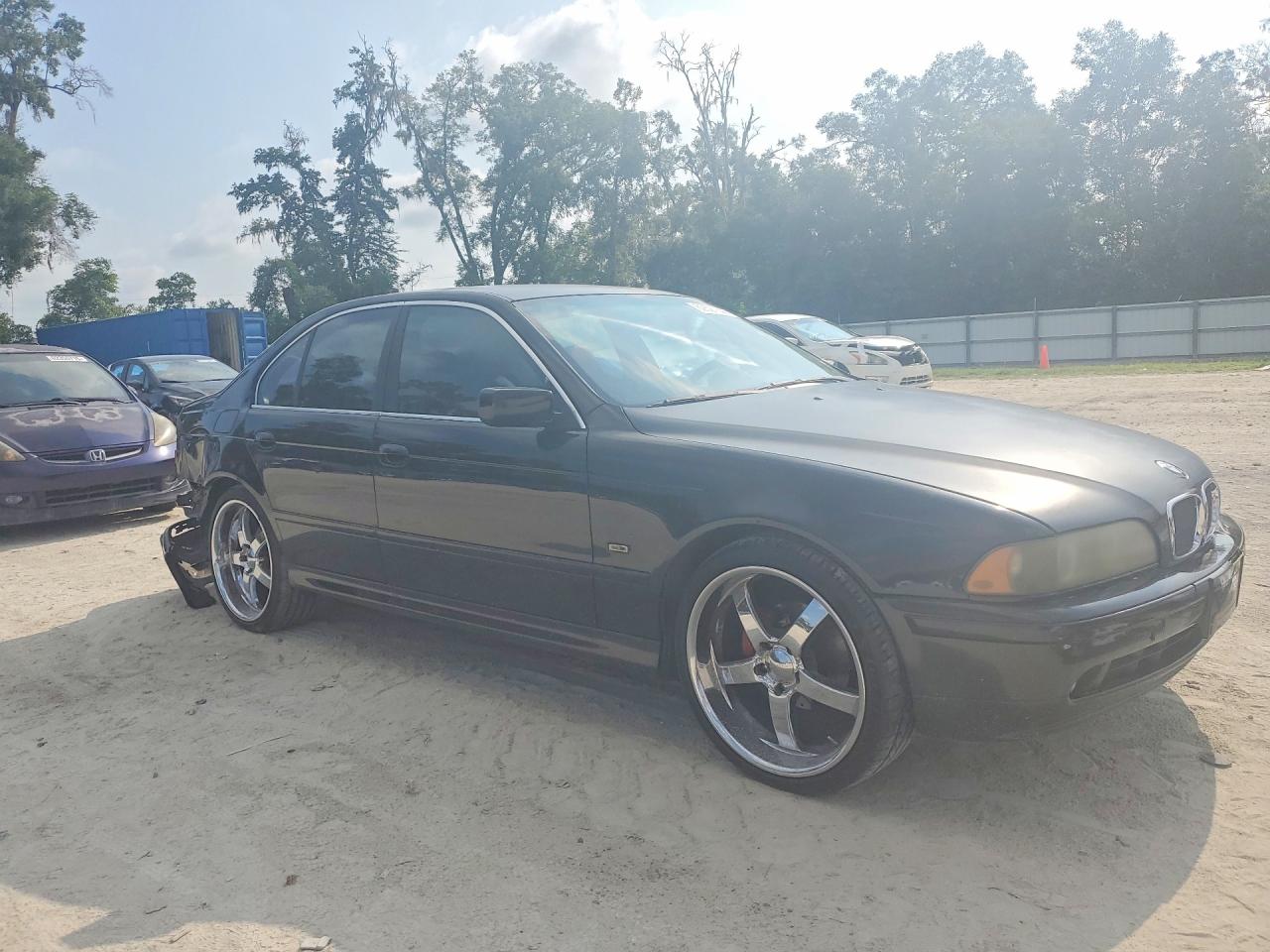 2002 Bmw 525 I Automatic Black vin: WBADT43402GY41628