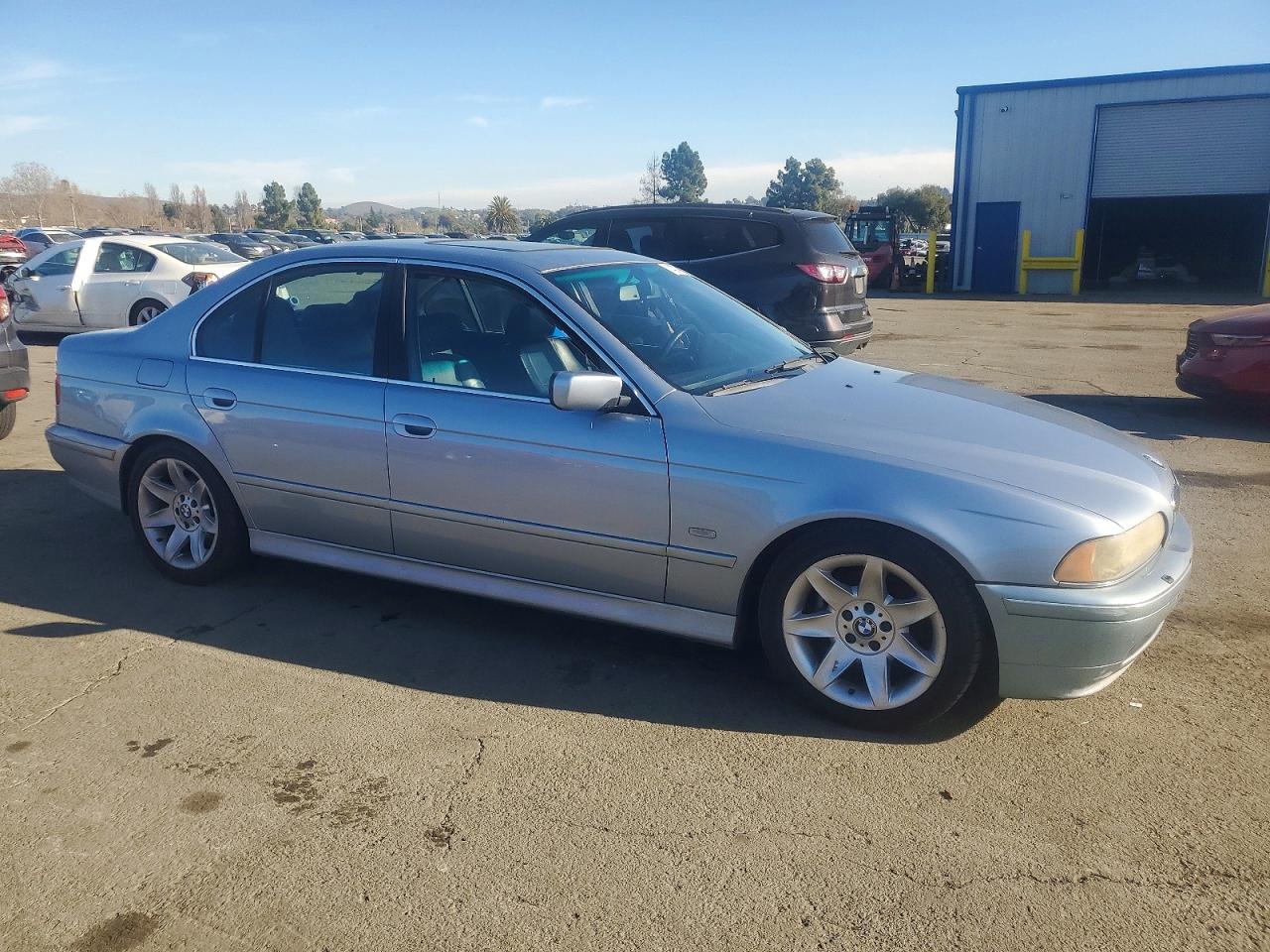 2002 Bmw 525 I Automatic Blue vin: WBADT43402GY43329