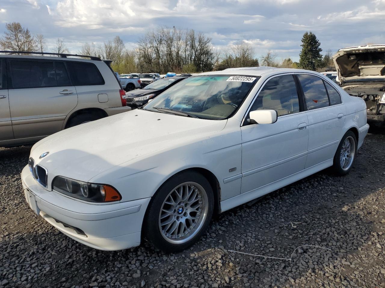 2002 Bmw 525 I Automatic White vin: WBADT43412GY44358