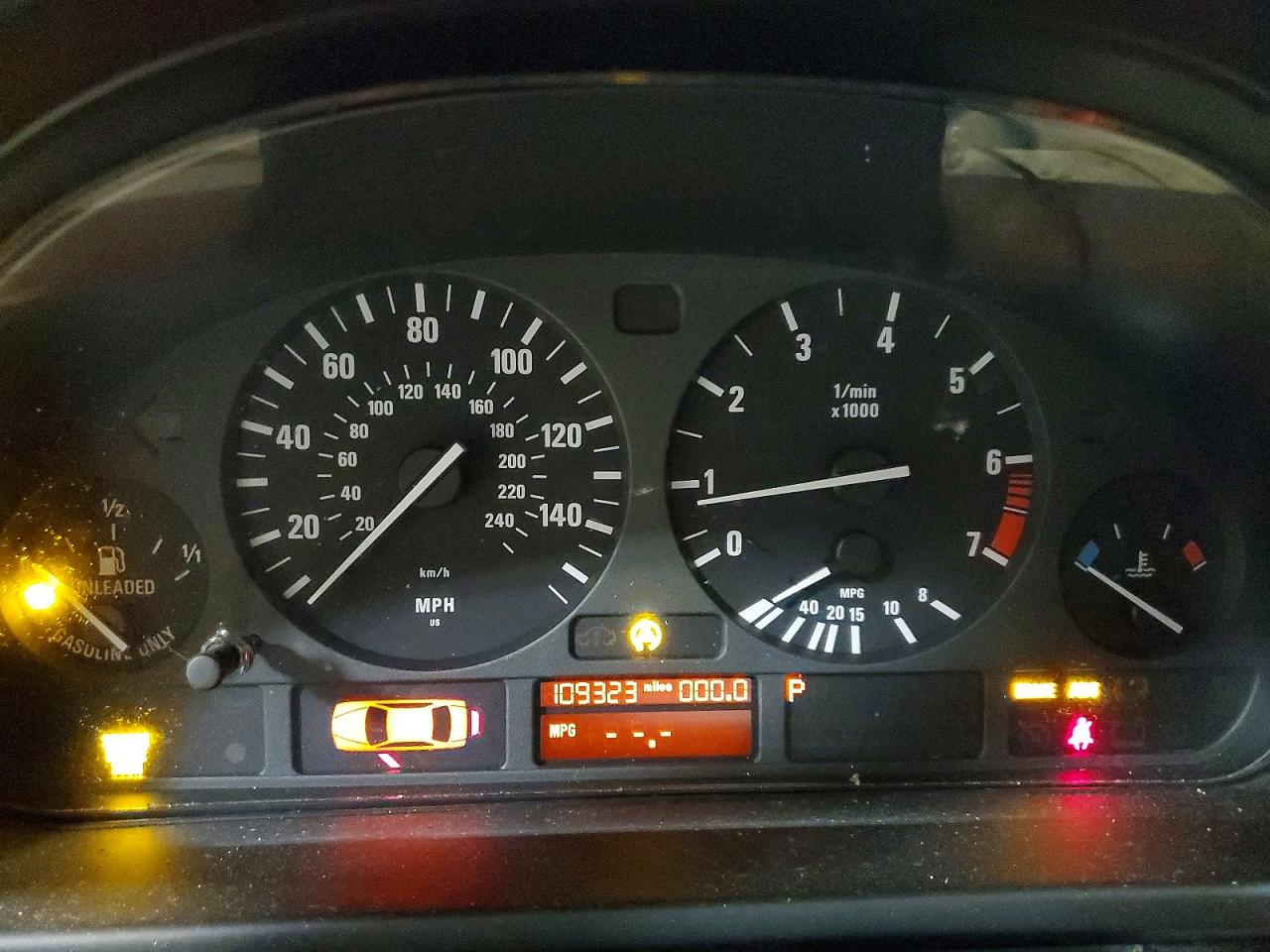 2001 Bmw 525 I Automatic Black vin: WBADT43421GF59234