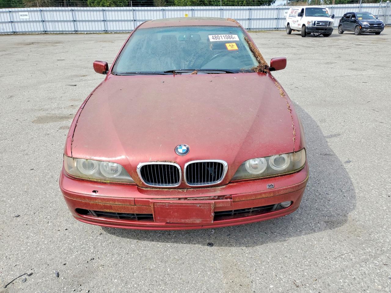 2001 Bmw 525 I Automatic Red vin: WBADT43431GX20140