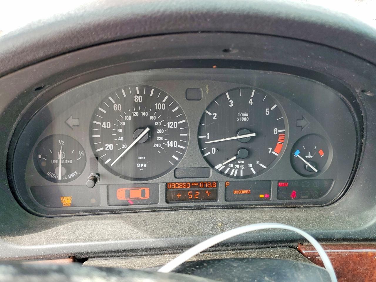 2001 Bmw 525 I Automatic Red vin: WBADT43431GX20140