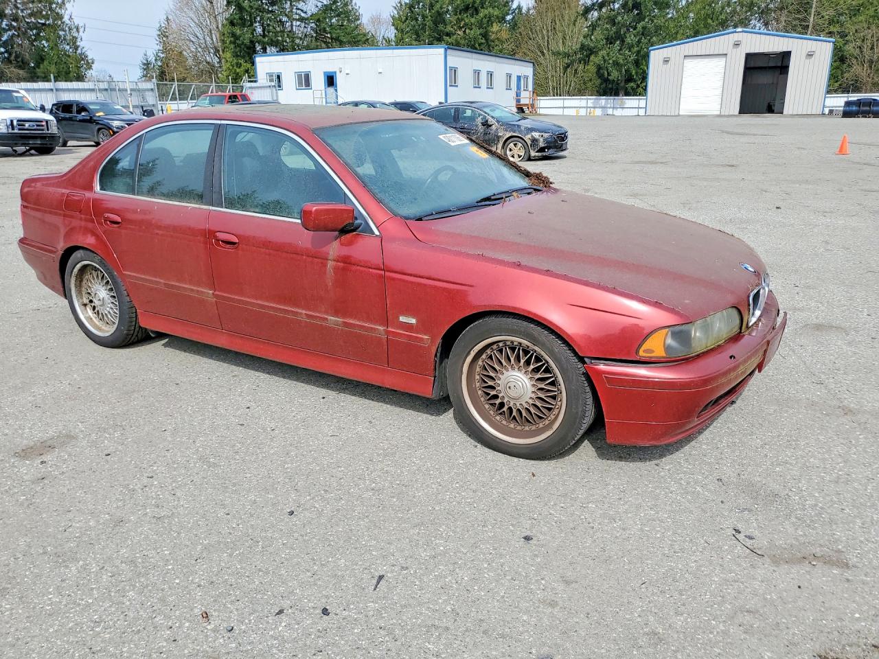 2001 Bmw 525 I Automatic Red vin: WBADT43431GX20140