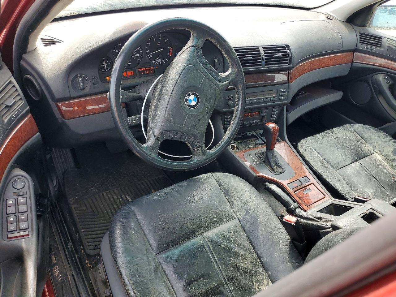 2001 Bmw 525 I Automatic Red vin: WBADT43431GX20140