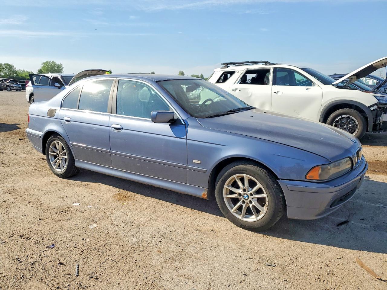 2003 Bmw 525 I Automatic Gray vin: WBADT43433G027409
