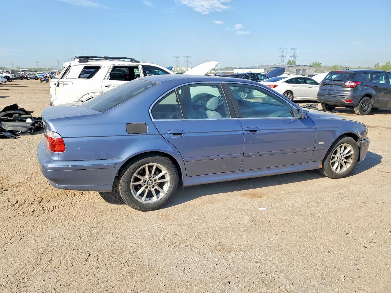 2003 Bmw 525 I Automatic Gray vin: WBADT43433G027409