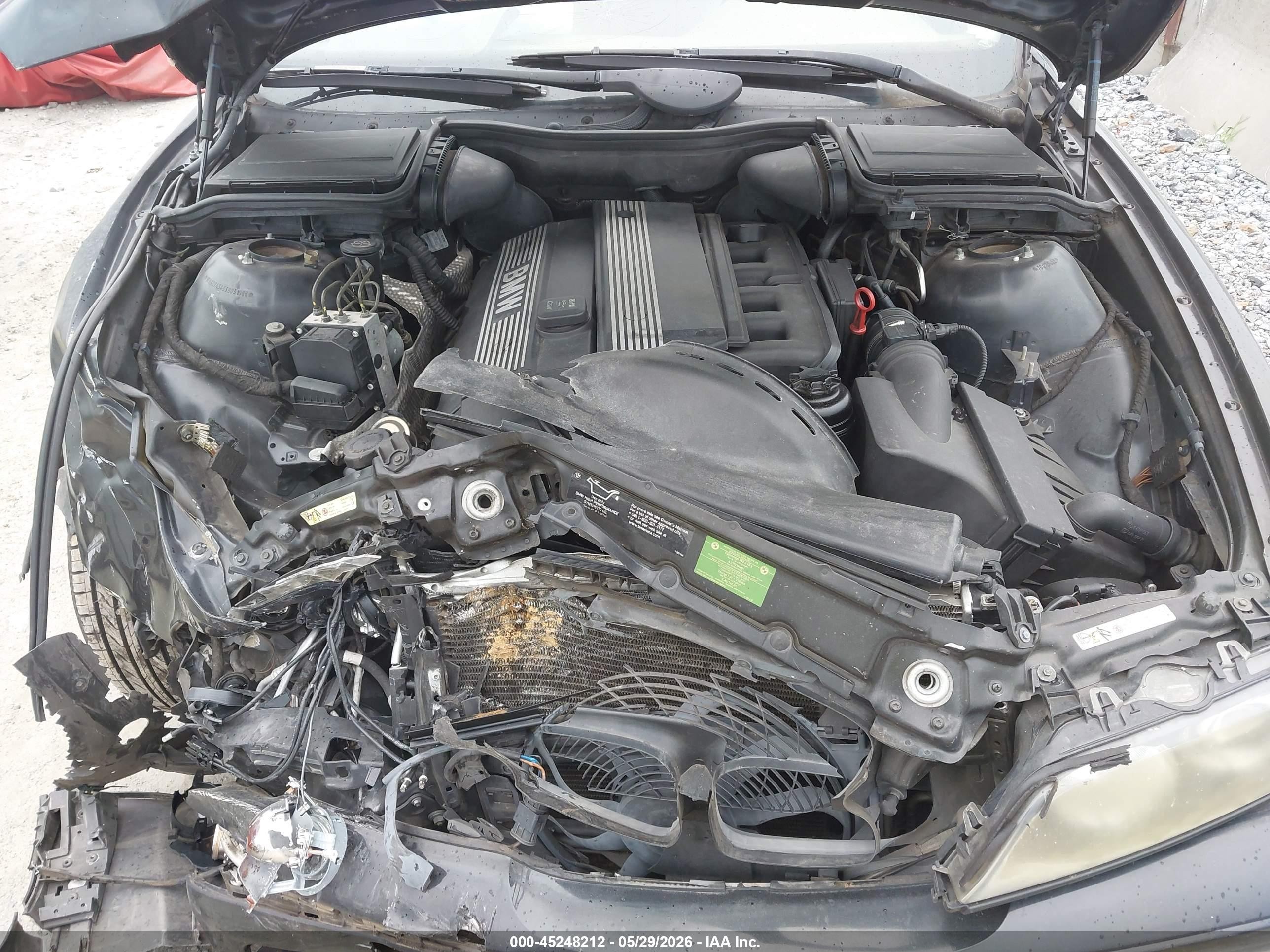 2003 Bmw 525ia   Черный vin: WBADT43433G031086