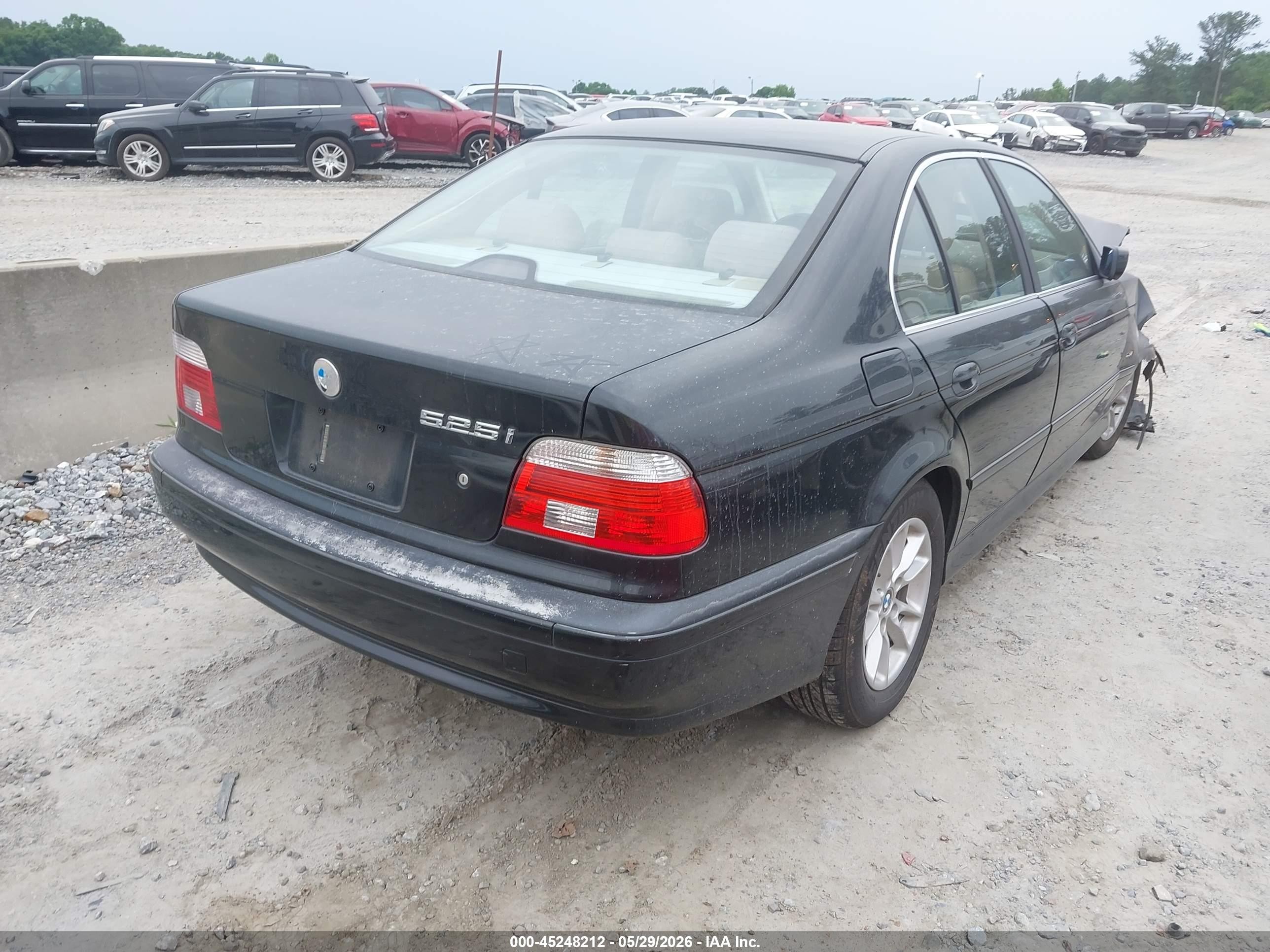 2003 Bmw 525ia   Черный vin: WBADT43433G031086