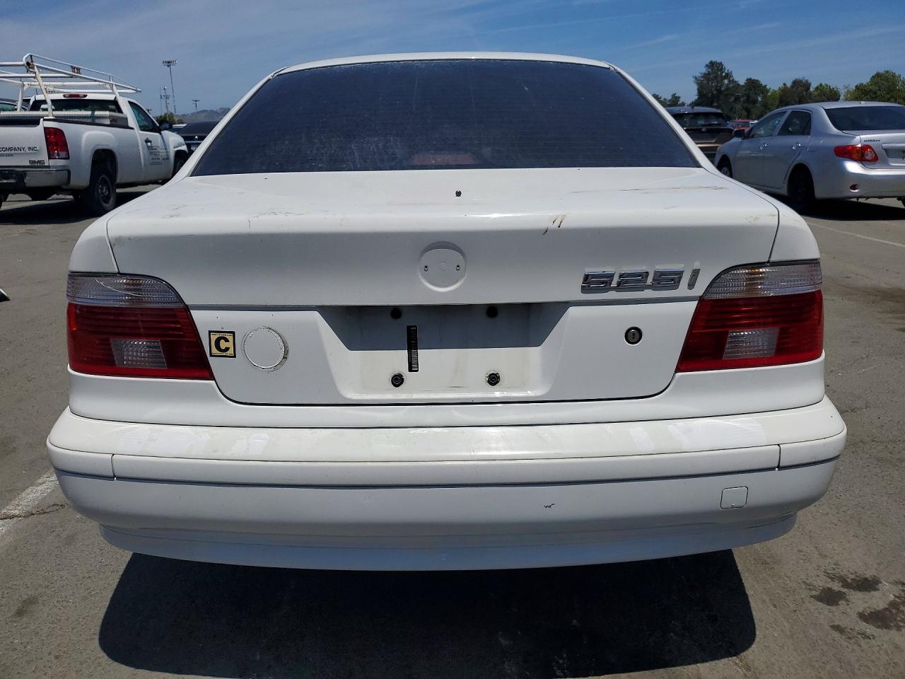 2001 Bmw 525 I Automatic White vin: WBADT43441GX27209