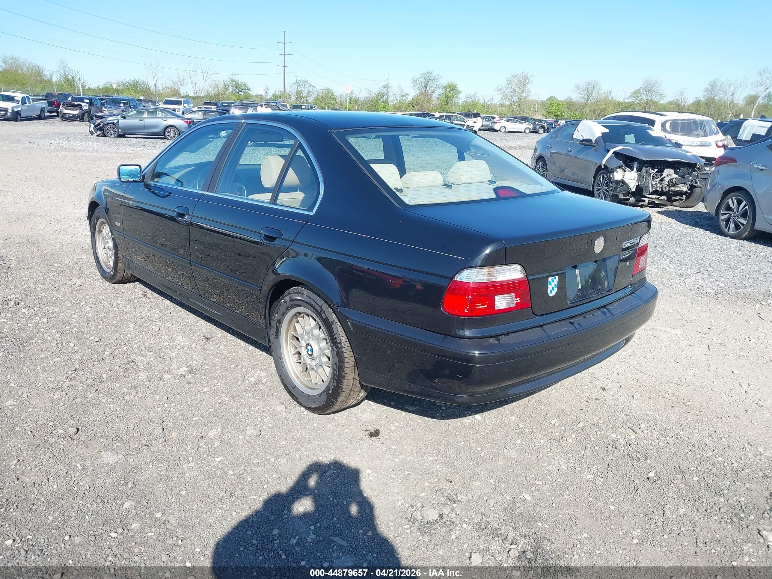 2002 Bmw 525ia Black vin: WBADT43442GY42507