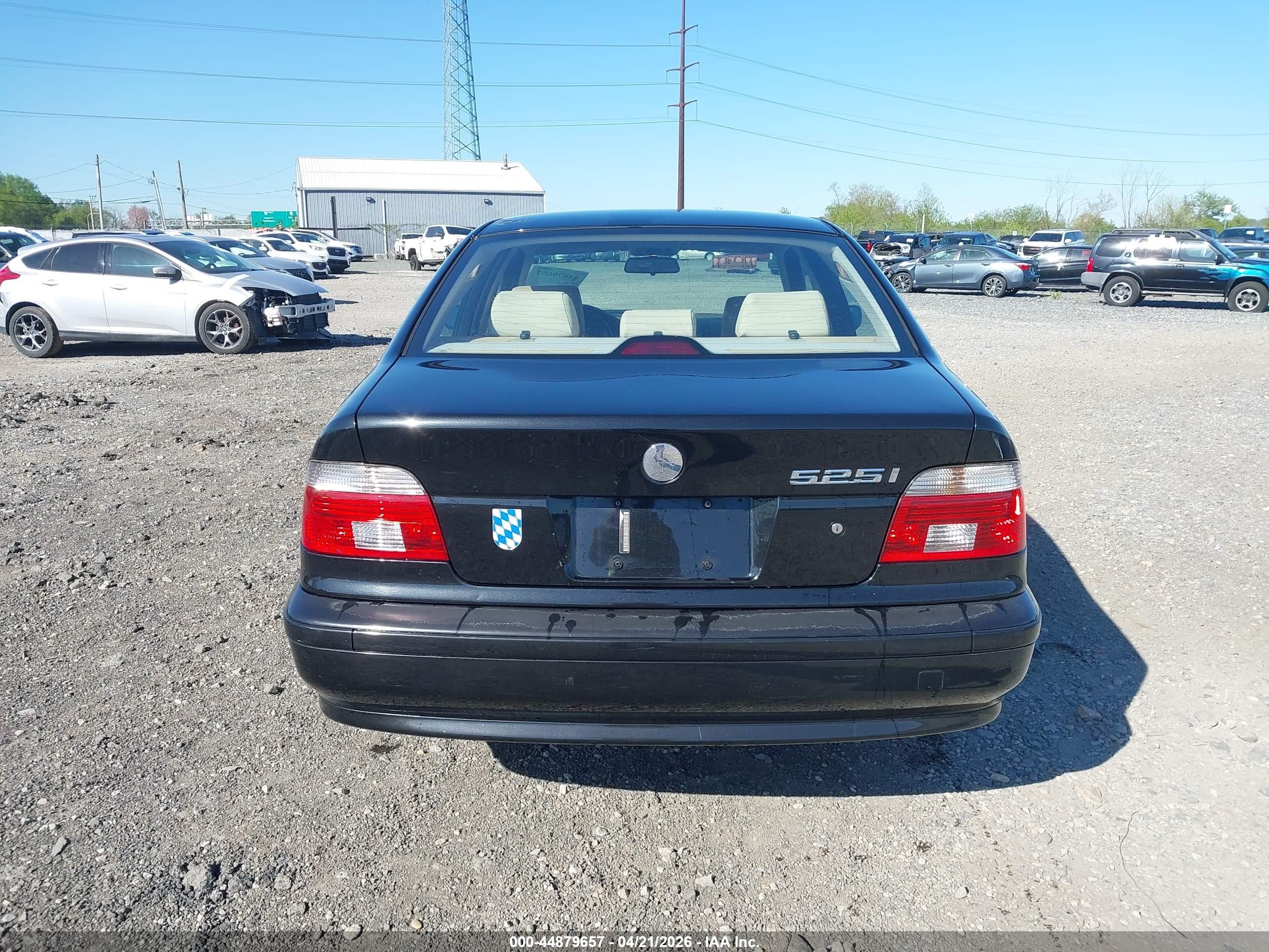 2002 Bmw 525ia Black vin: WBADT43442GY42507