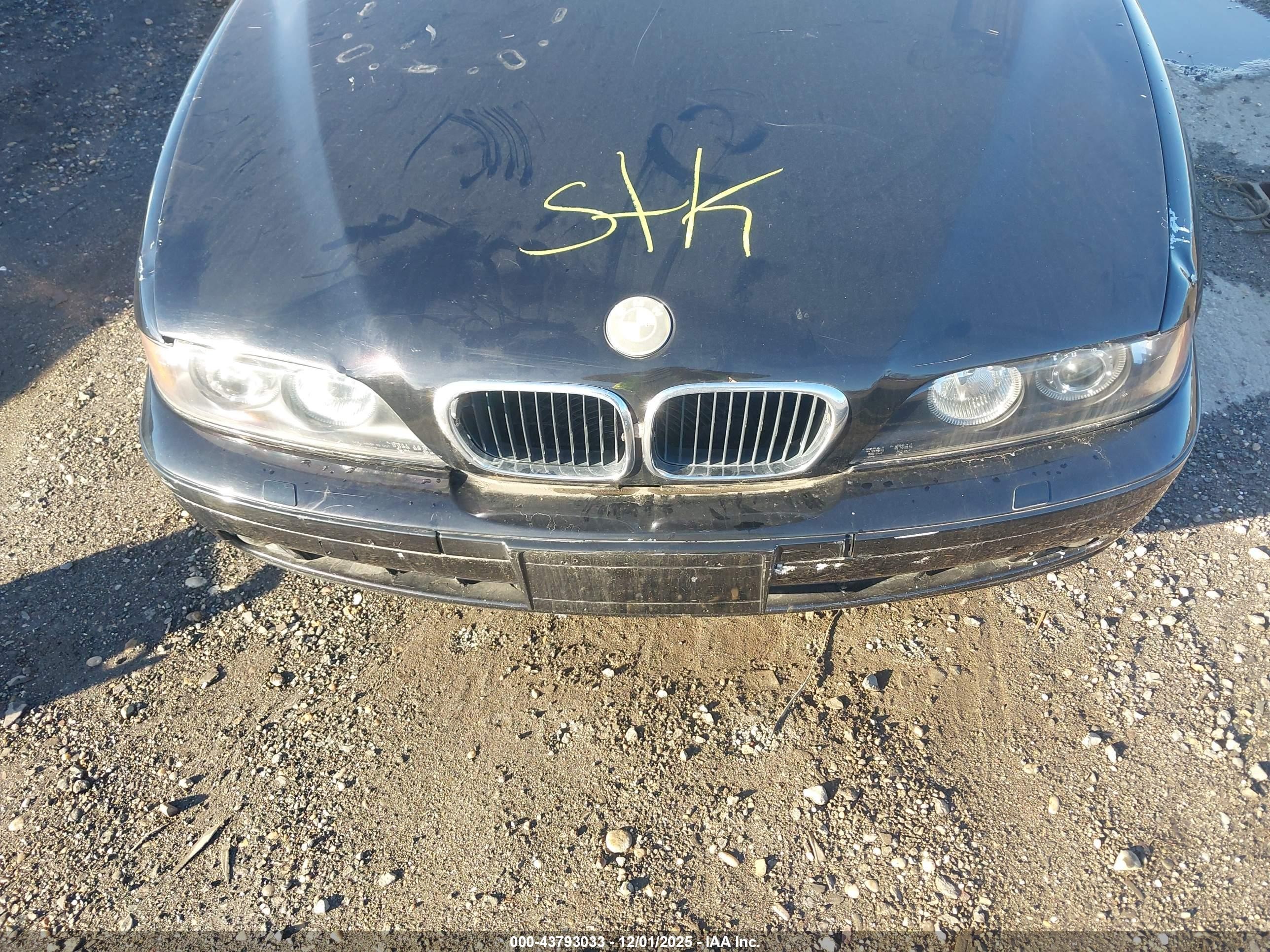 2003 Bmw 525ia   Black vin: WBADT43443G028200