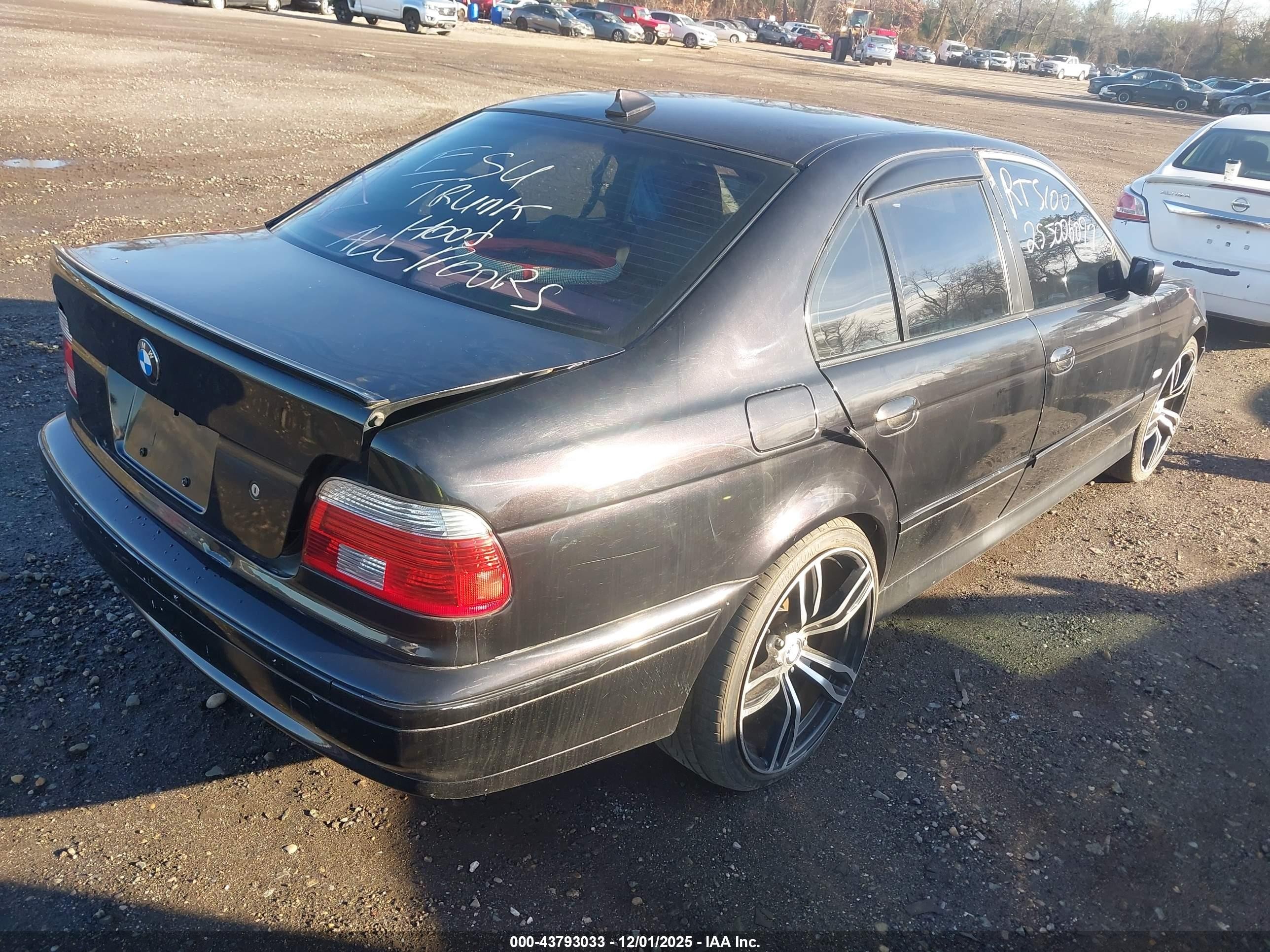 2003 Bmw 525ia   Black vin: WBADT43443G028200