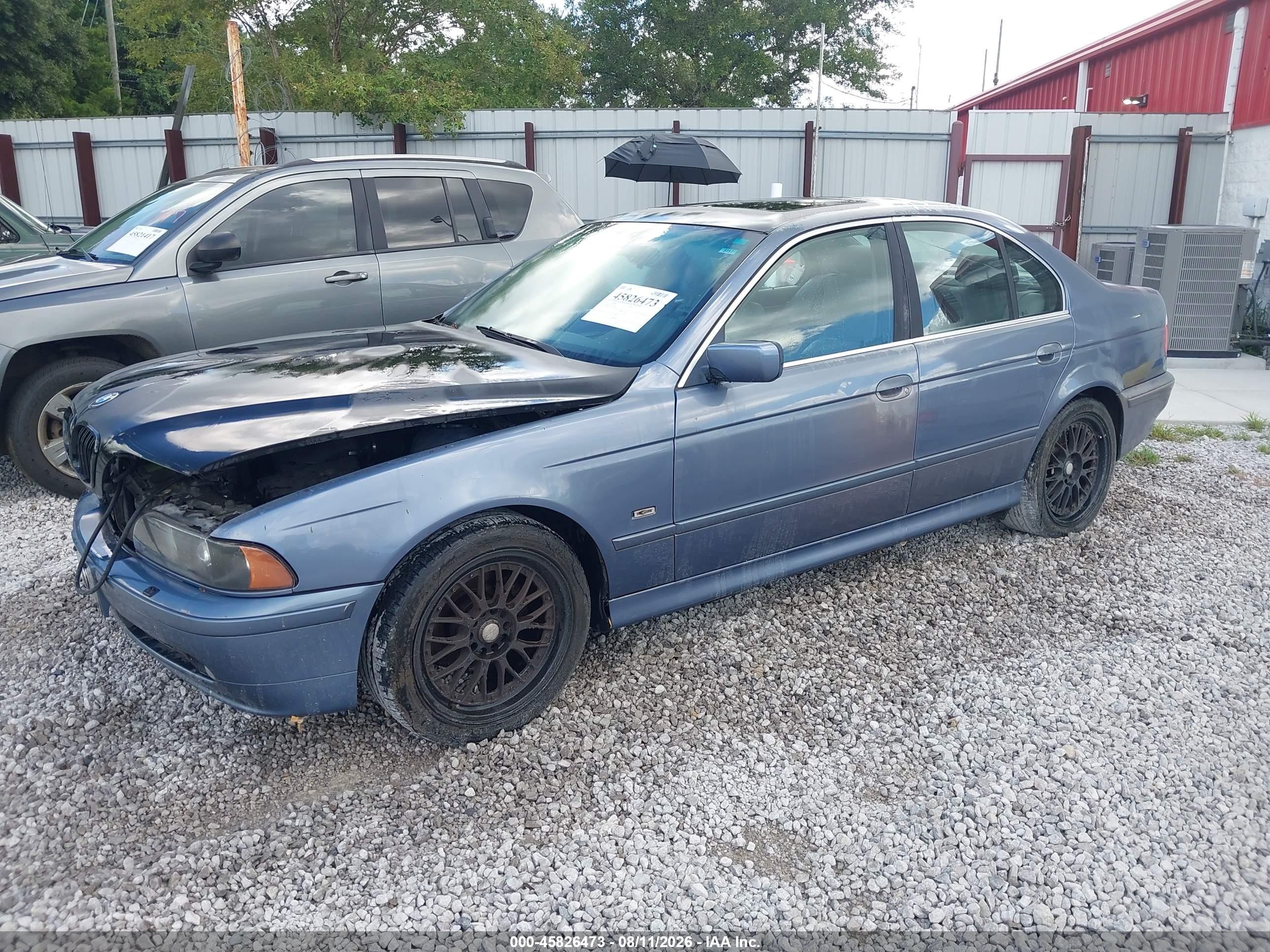 2003 Bmw 525ia   Синий vin: WBADT43443G028259