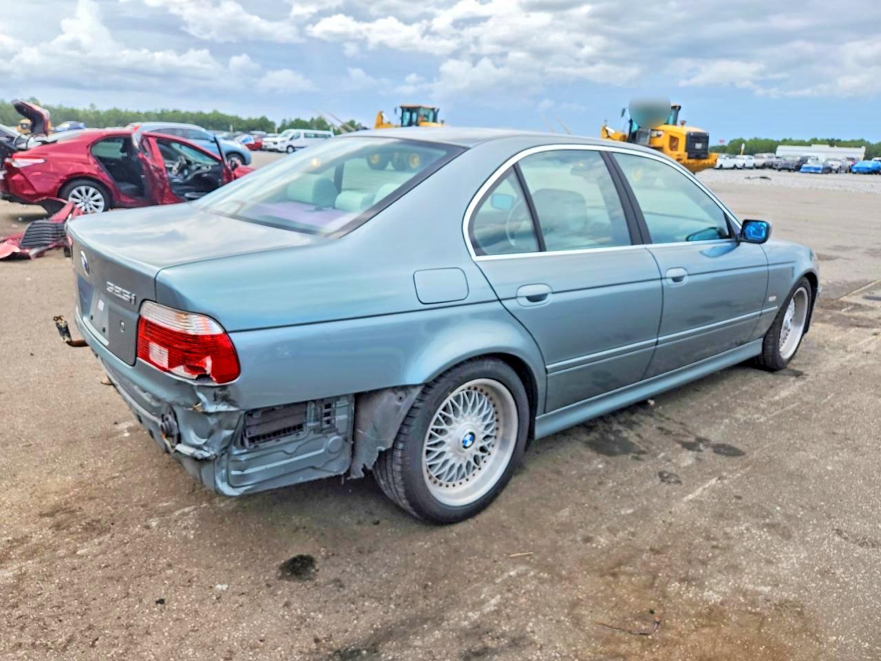 2001 Bmw 525 I Automatic Turquoise vin: WBADT43461GX26241