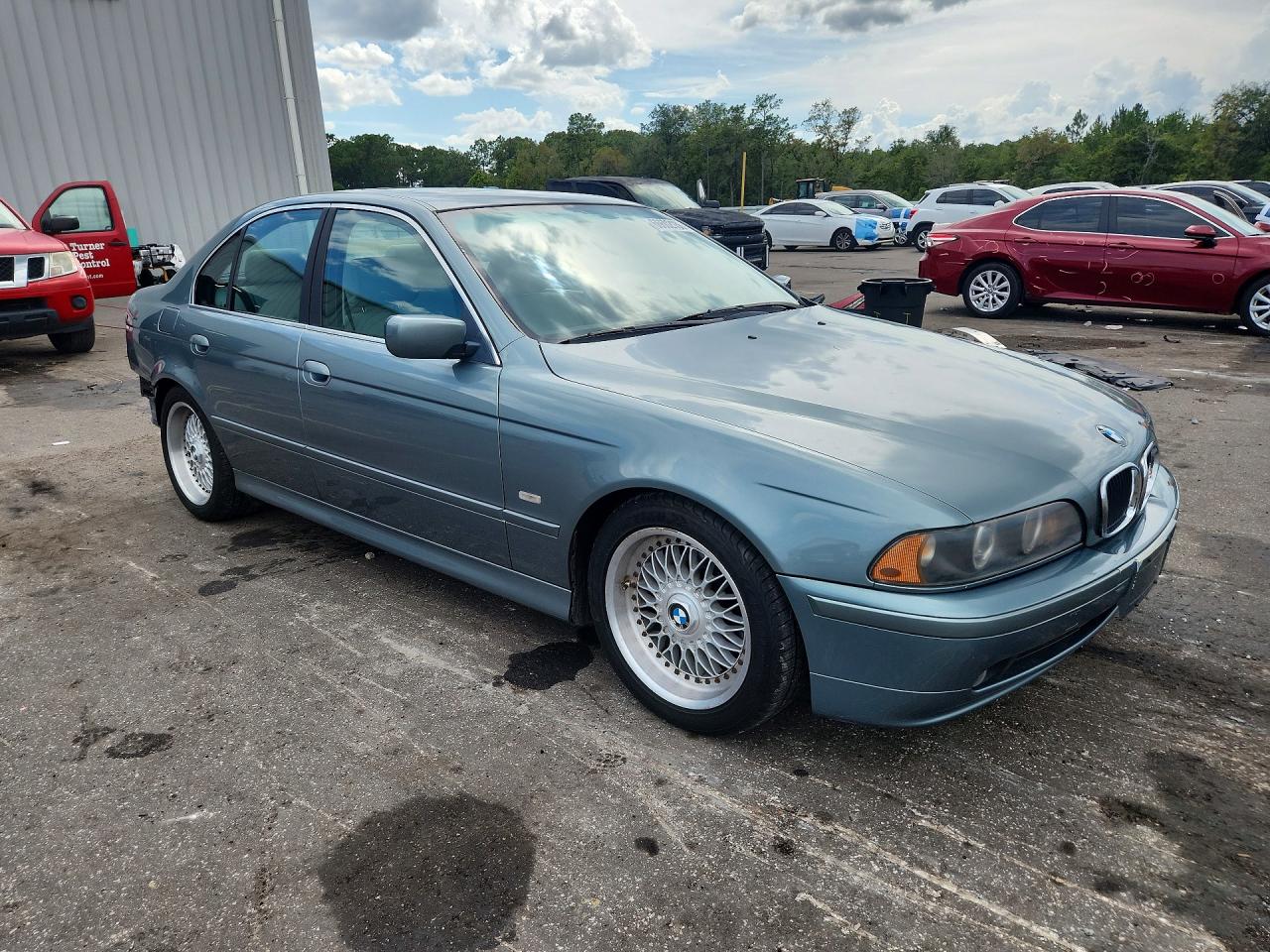 2001 Bmw 525 I Automatic Turquoise vin: WBADT43461GX26241