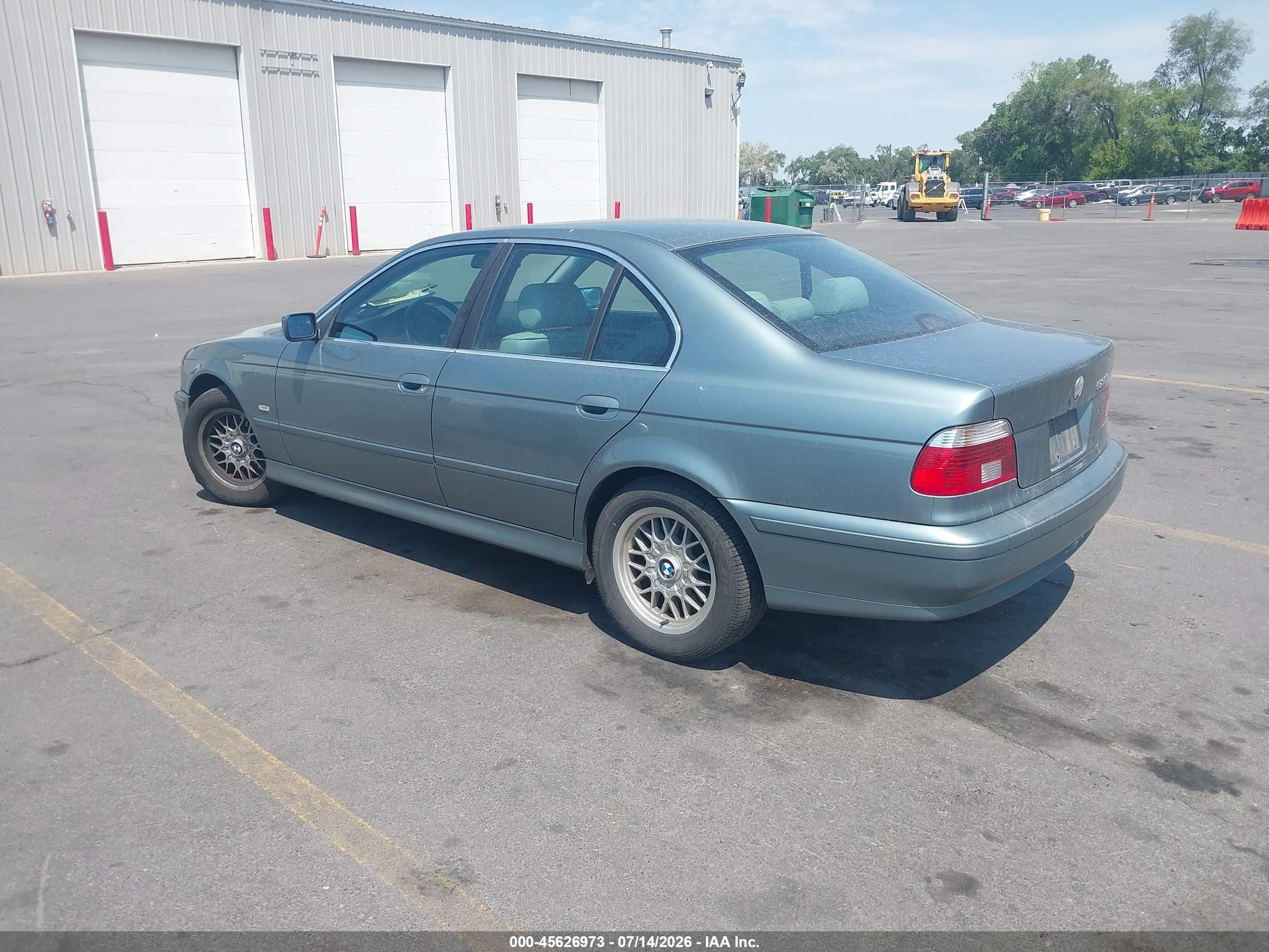 2002 Bmw 5 Series 525ia Green vin: WBADT43462GY40970