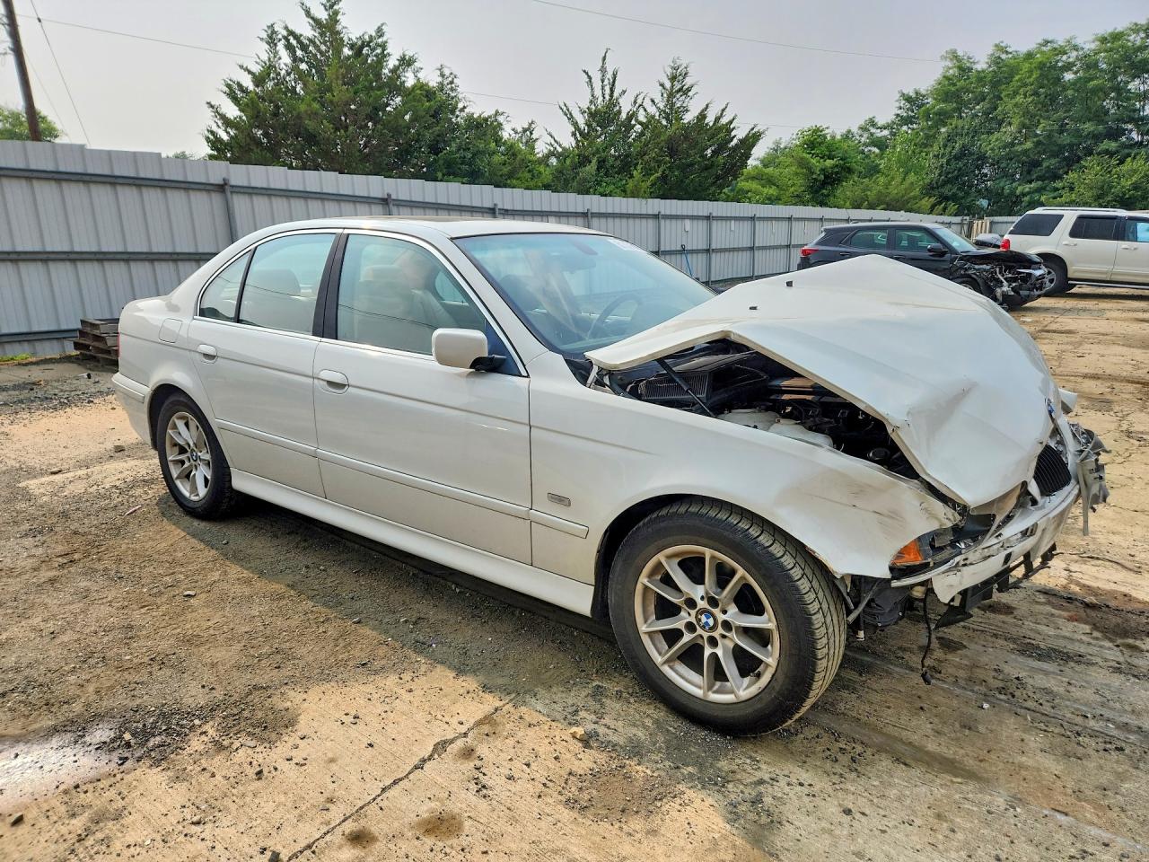 2003 Bmw 525 I Automatic White vin: WBADT43463G025900