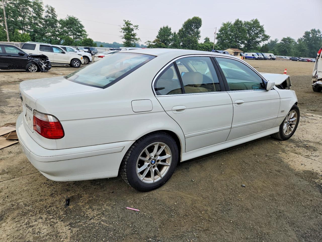 2003 Bmw 525 I Automatic White vin: WBADT43463G025900