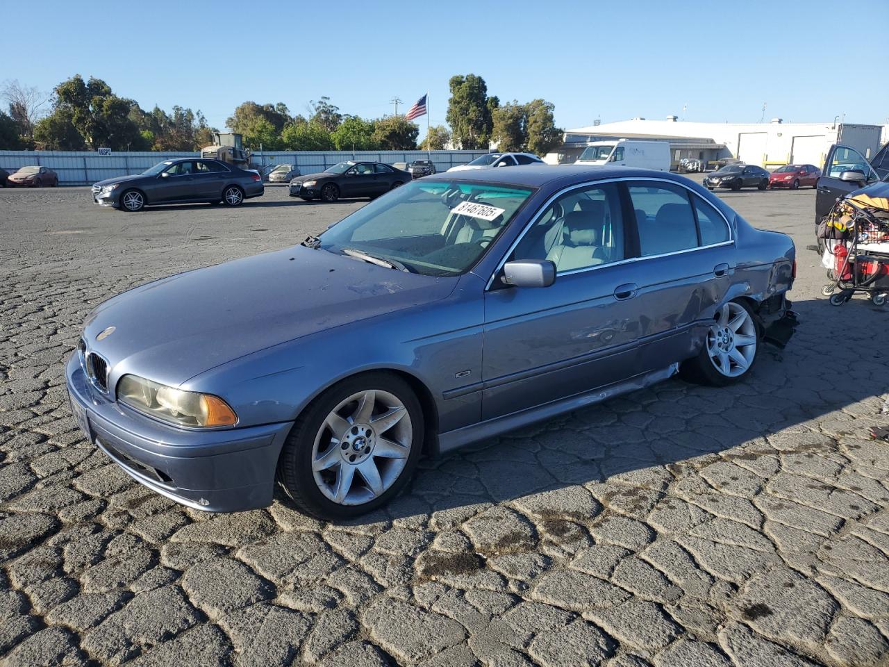 2002 Bmw 525 I Automatic Blue vin: WBADT43472GY95220