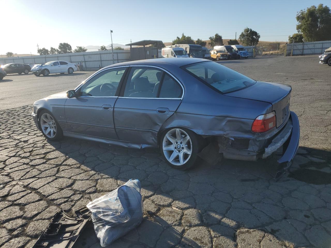 2002 Bmw 525 I Automatic Blue vin: WBADT43472GY95220