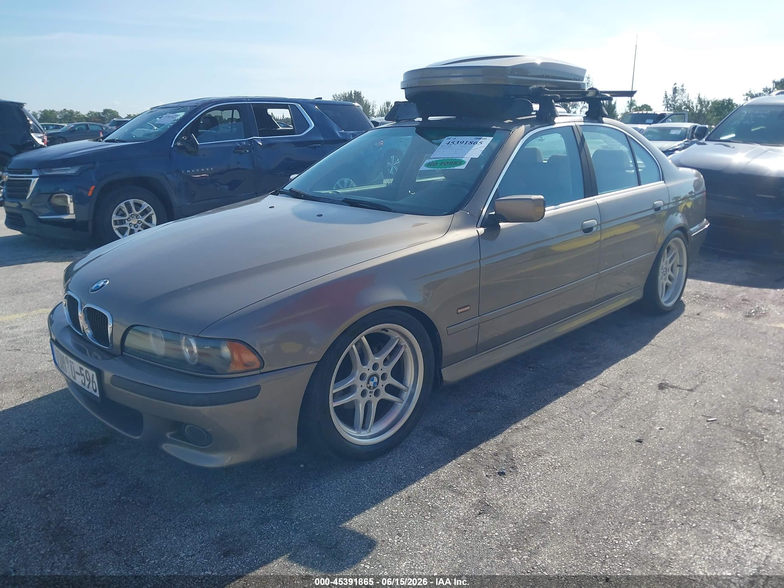 2002 Bmw 5 Series 525ia Gold vin: WBADT43482GY41036