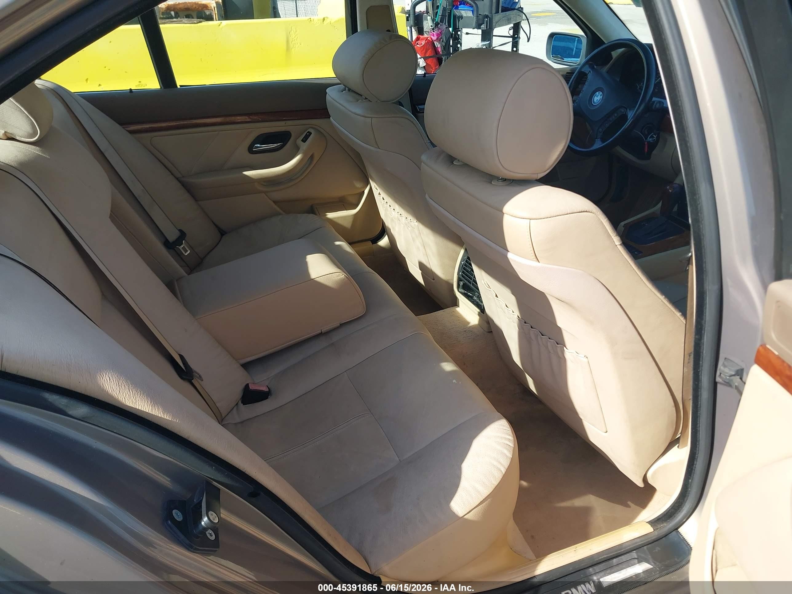 2002 Bmw 5 Series 525ia Gold vin: WBADT43482GY41036