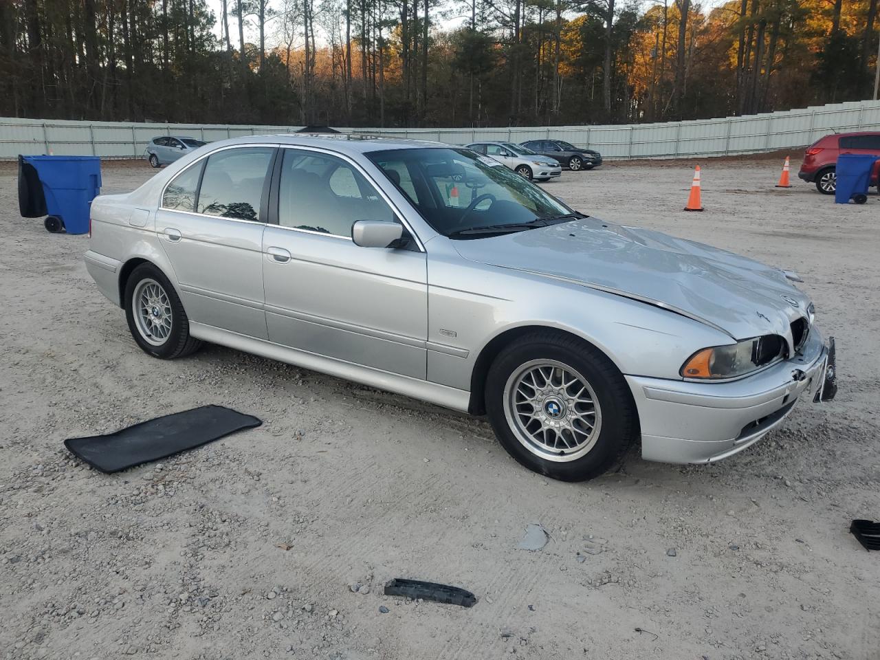 2002 Bmw 525 I Automatic Silver vin: WBADT43482GY97705