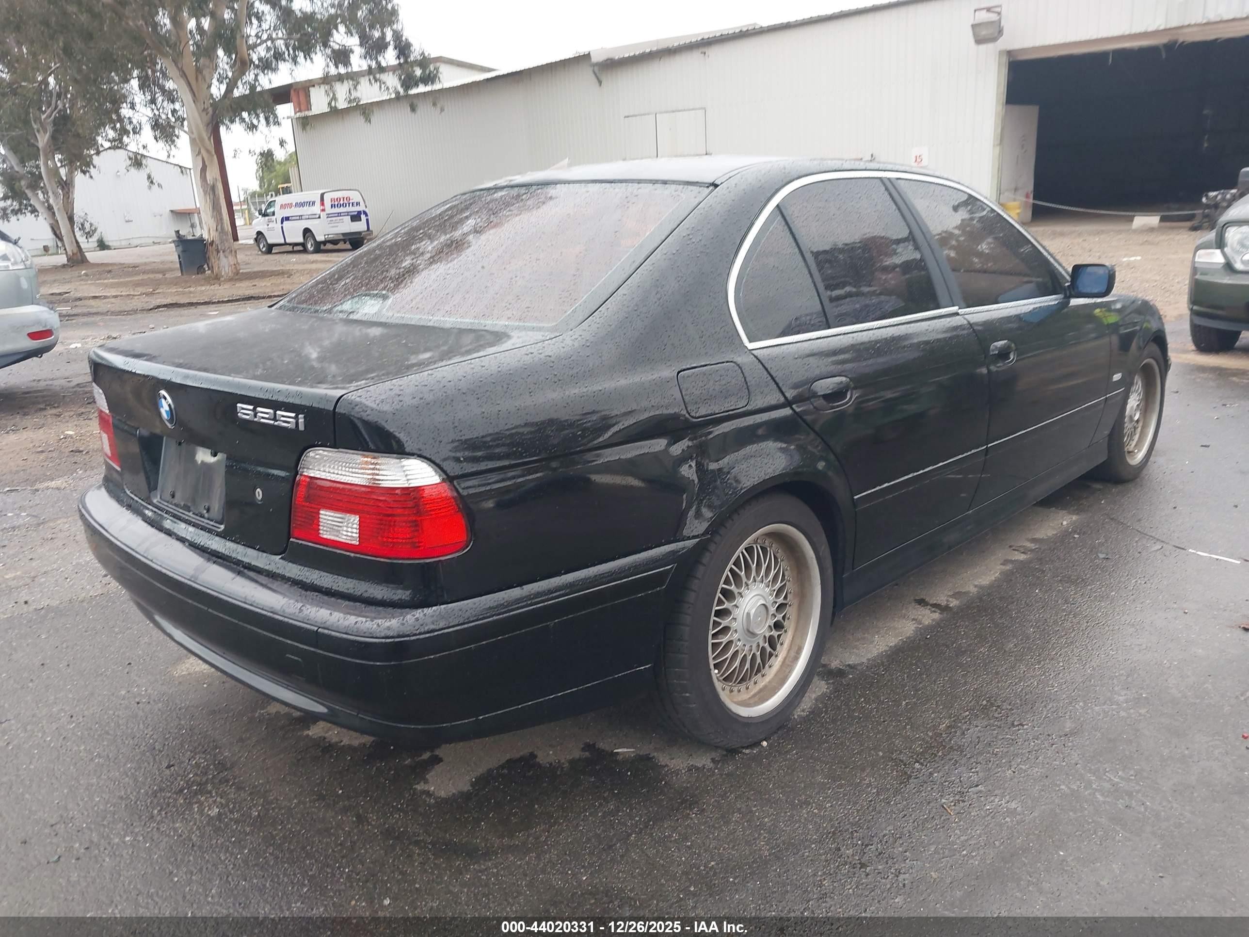 2001 Bmw 525ia   Black vin: WBADT43491GX20062