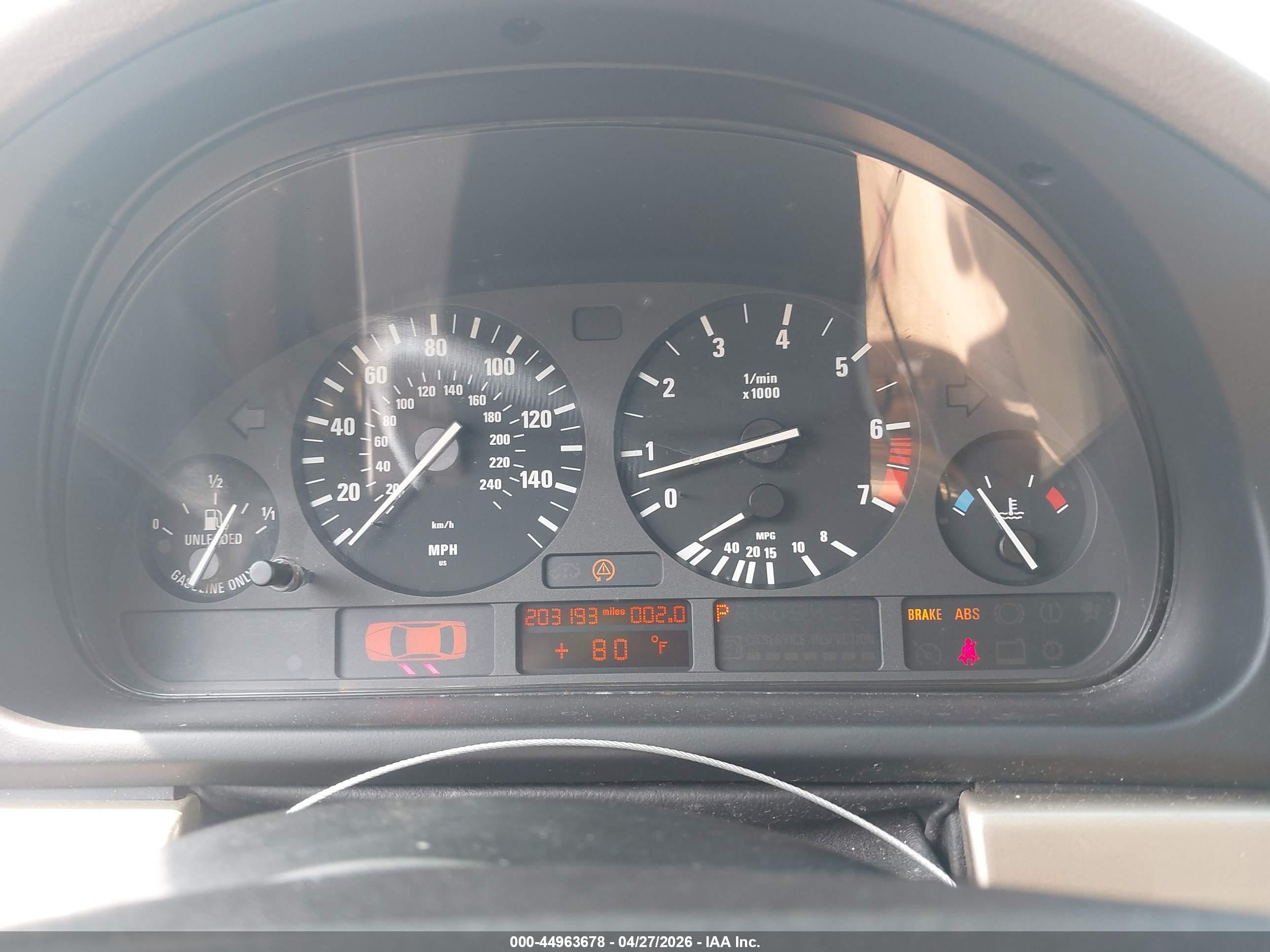 2002 Bmw 525ia   White vin: WBADT43492GZ96940