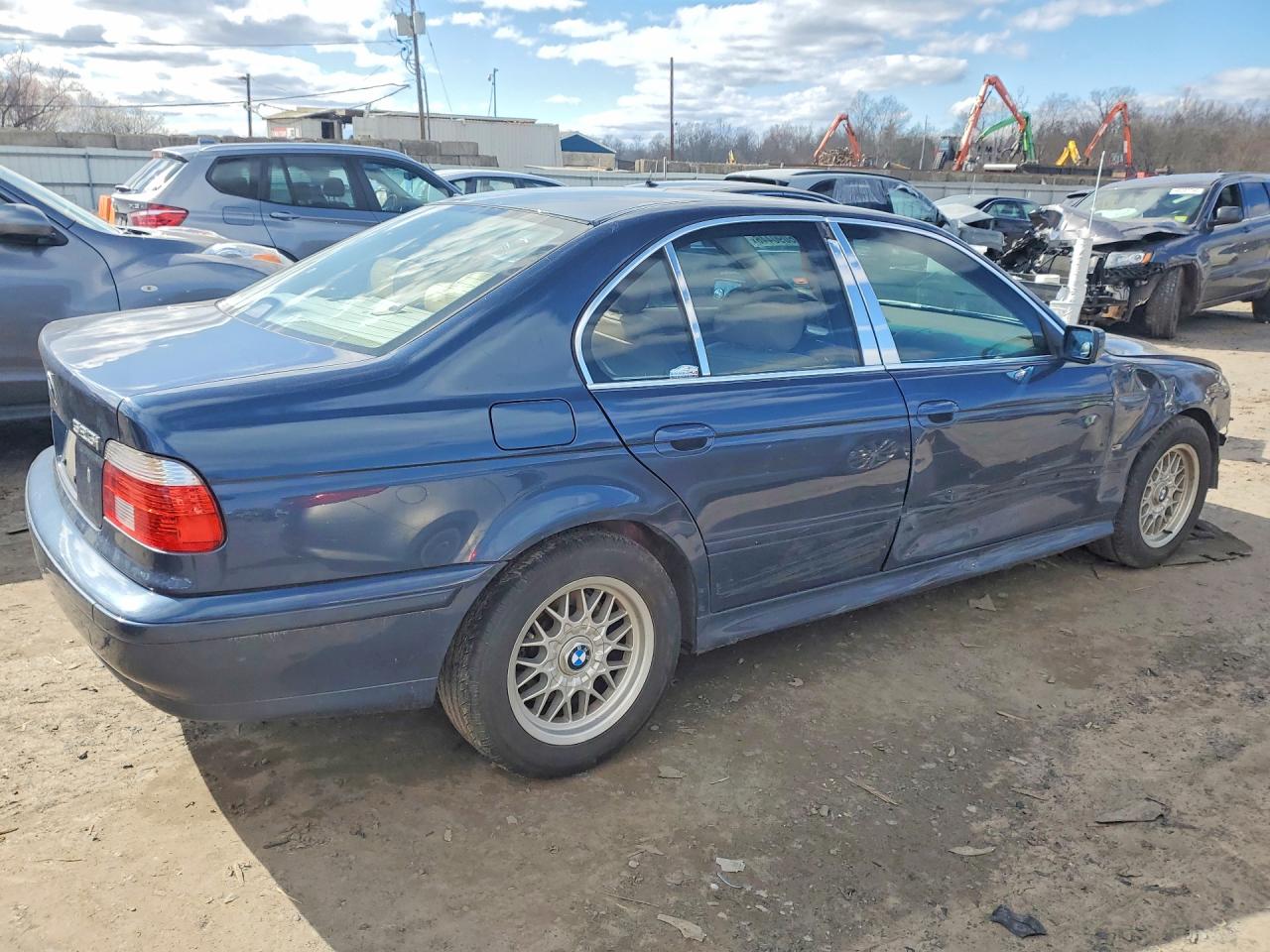 2002 Bmw 525 I Automatic Blue vin: WBADT43492GZ97828