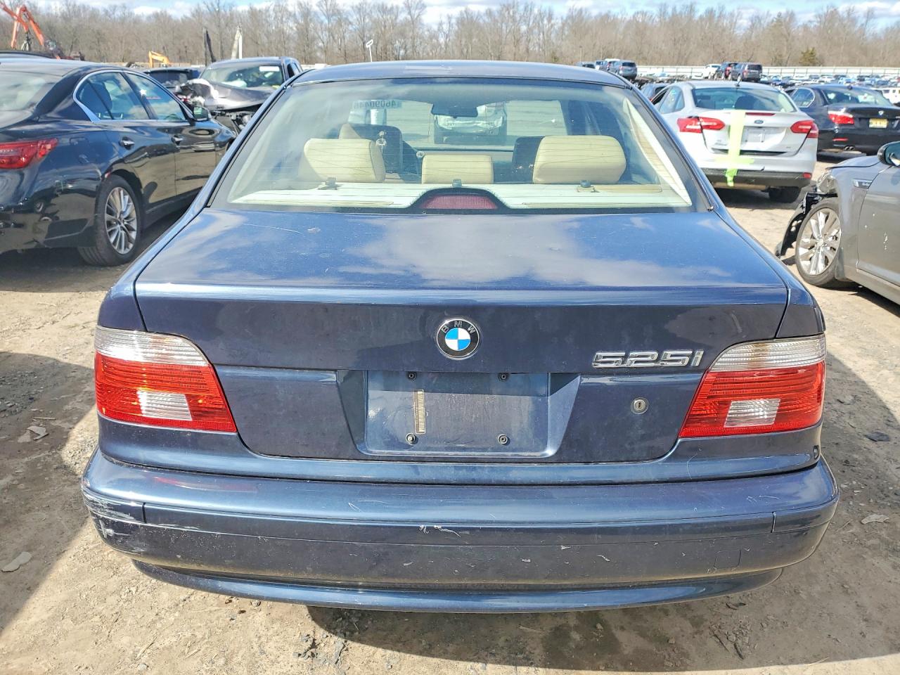 2002 Bmw 525 I Automatic Blue vin: WBADT43492GZ97828