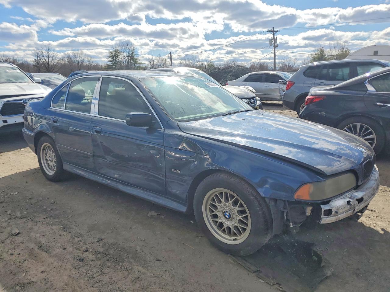 2002 Bmw 525 I Automatic Blue vin: WBADT43492GZ97828