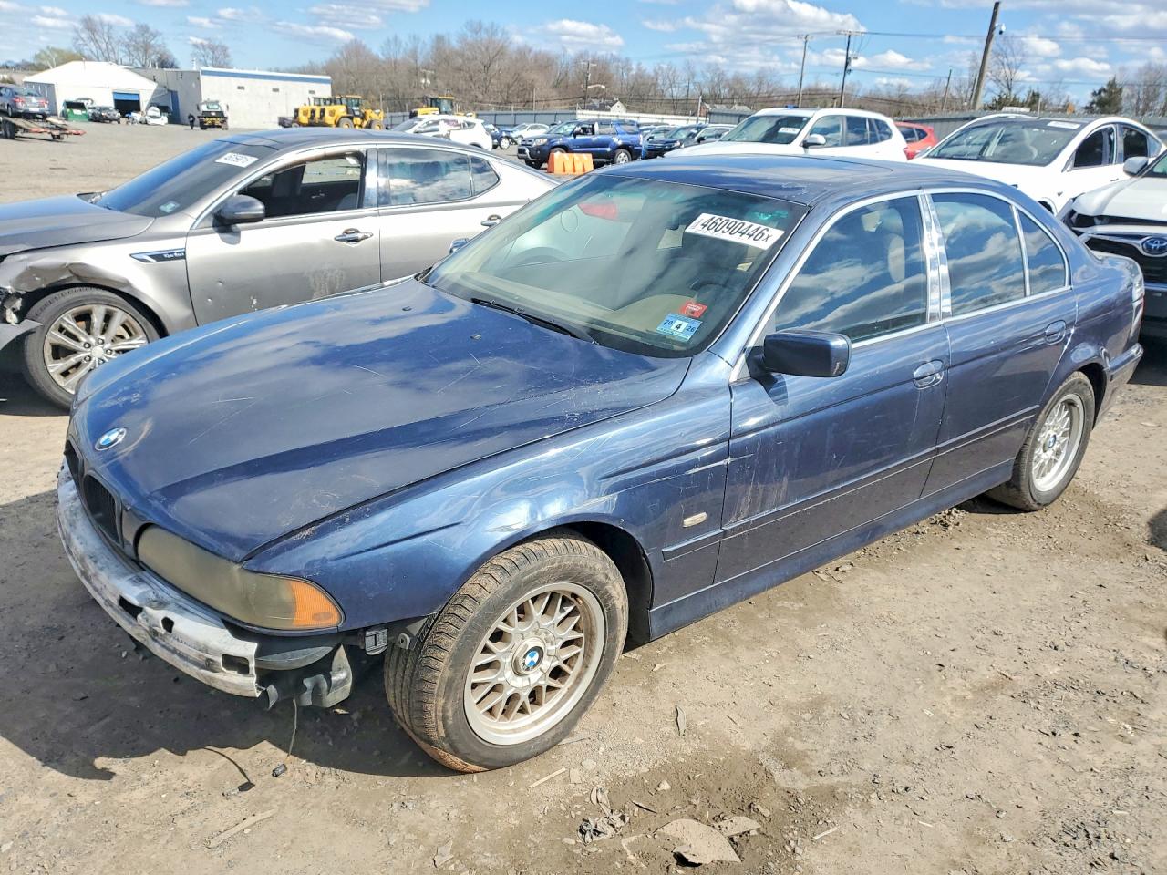 2002 Bmw 525 I Automatic Blue vin: WBADT43492GZ97828
