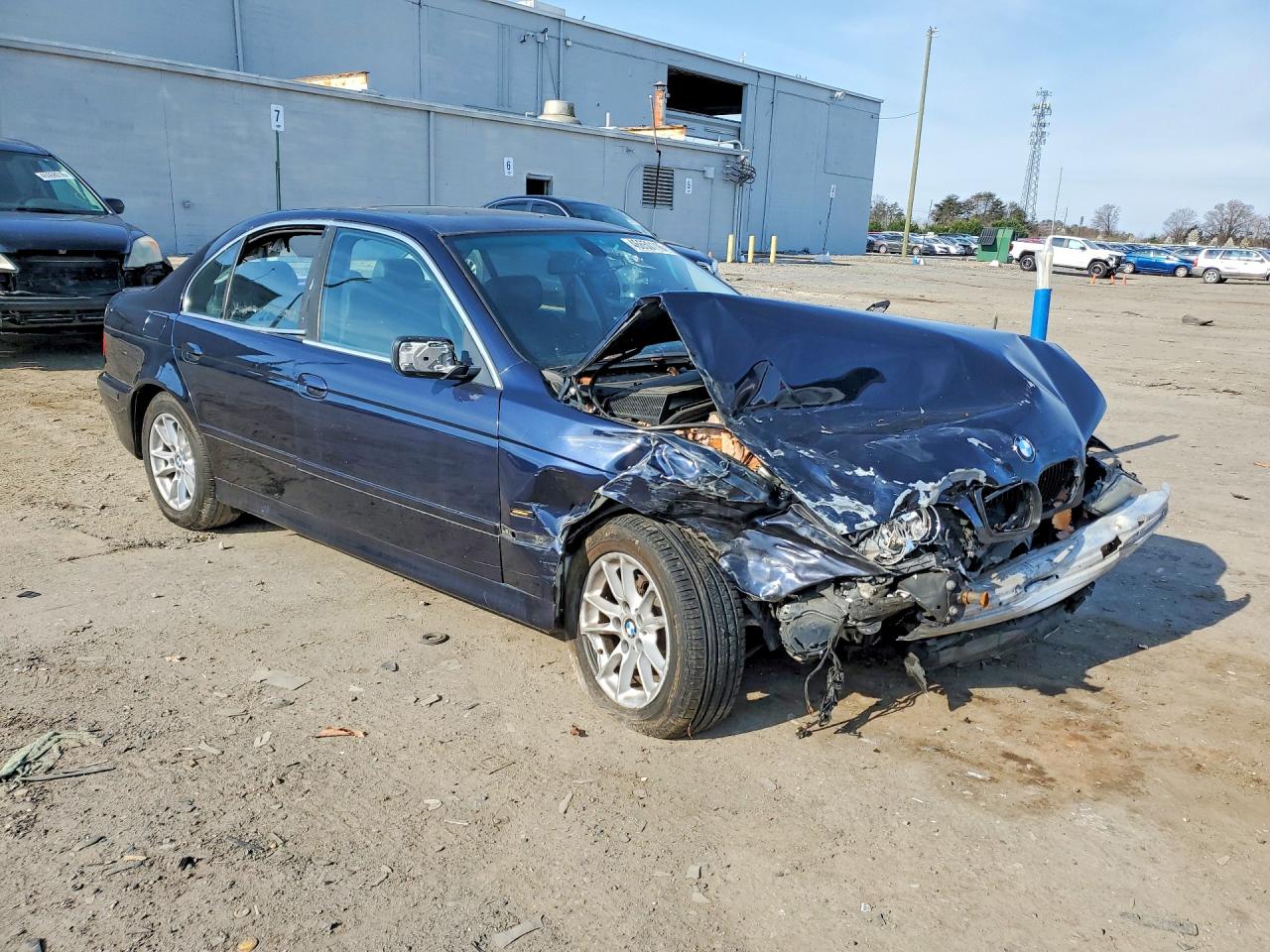 2003 Bmw 525 I Automatic Blue vin: WBADT43493G032873