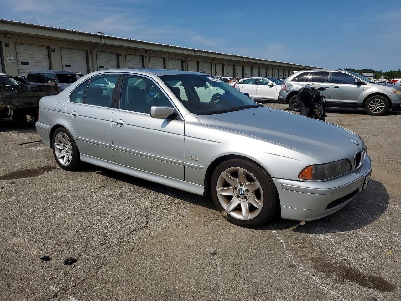 2003 Bmw 525 I Automatic Silver vin: WBADT43493GY99805