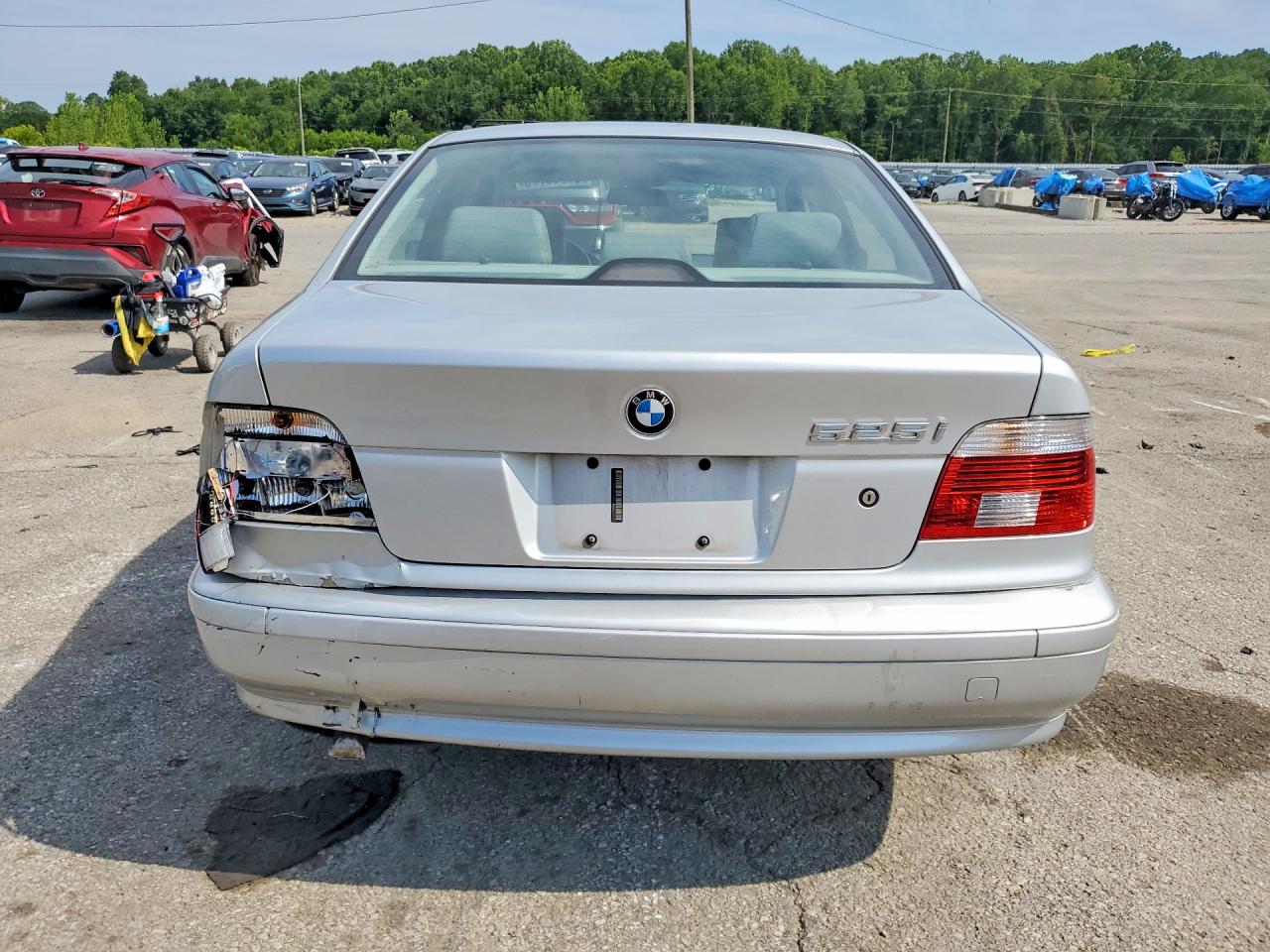 2003 Bmw 525 I Automatic Silver vin: WBADT43493GY99805