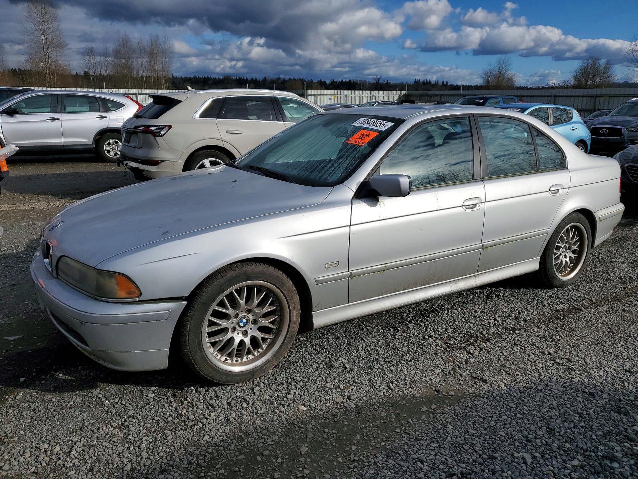 2003 Bmw 530 I Silver vin: WBADT53413CE94716