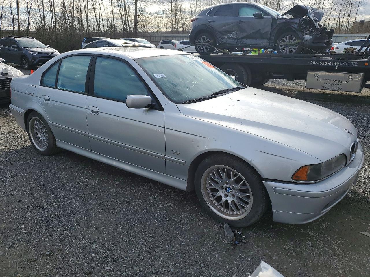 2003 Bmw 530 I Silver vin: WBADT53413CE94716