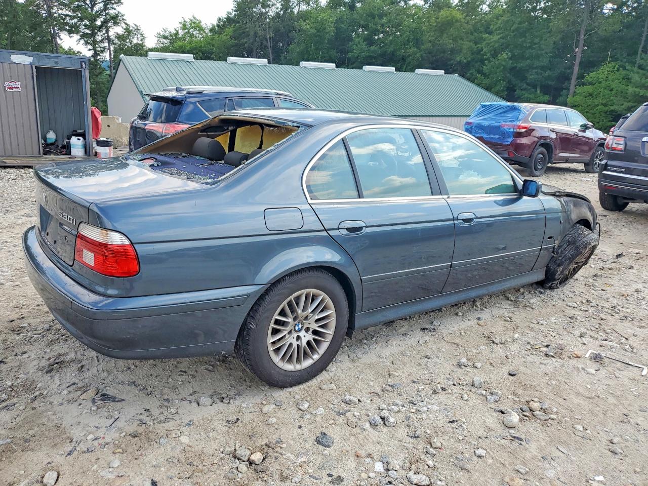 2001 Bmw 530 I Blue vin: WBADT53491CE91852