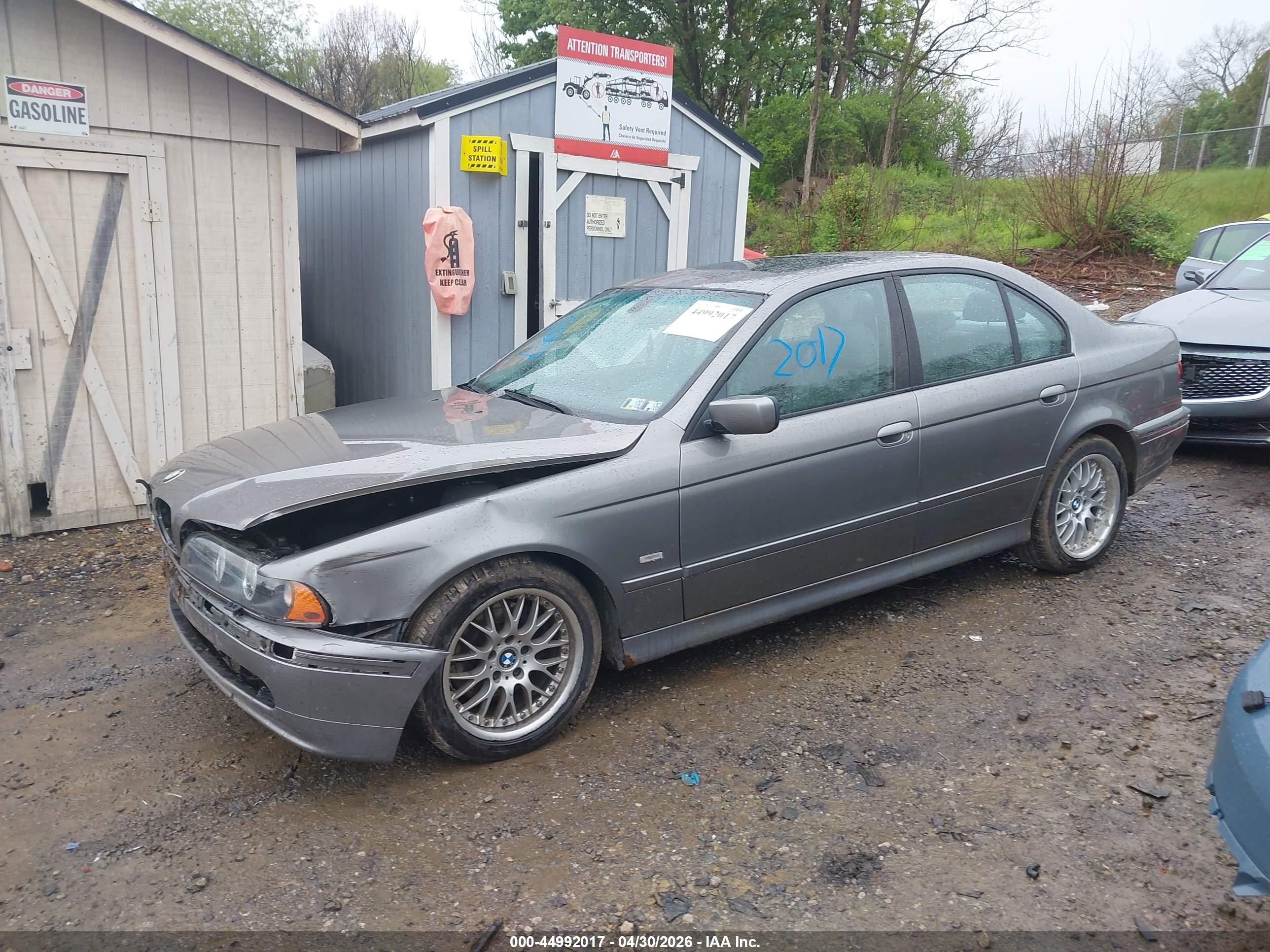 2002 Bmw 530i   Gray vin: WBADT53492CE93683