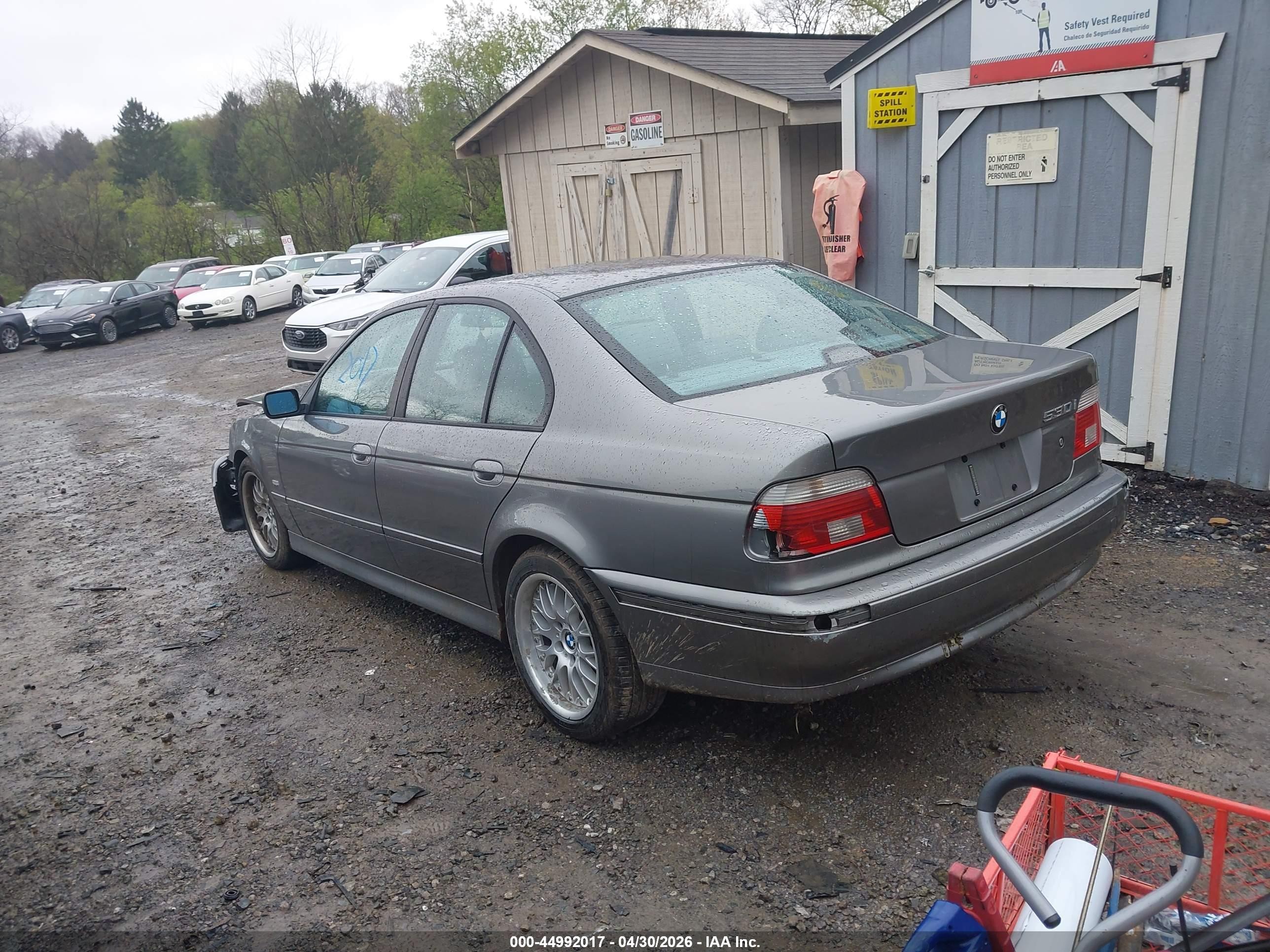 2002 Bmw 530i   Gray vin: WBADT53492CE93683