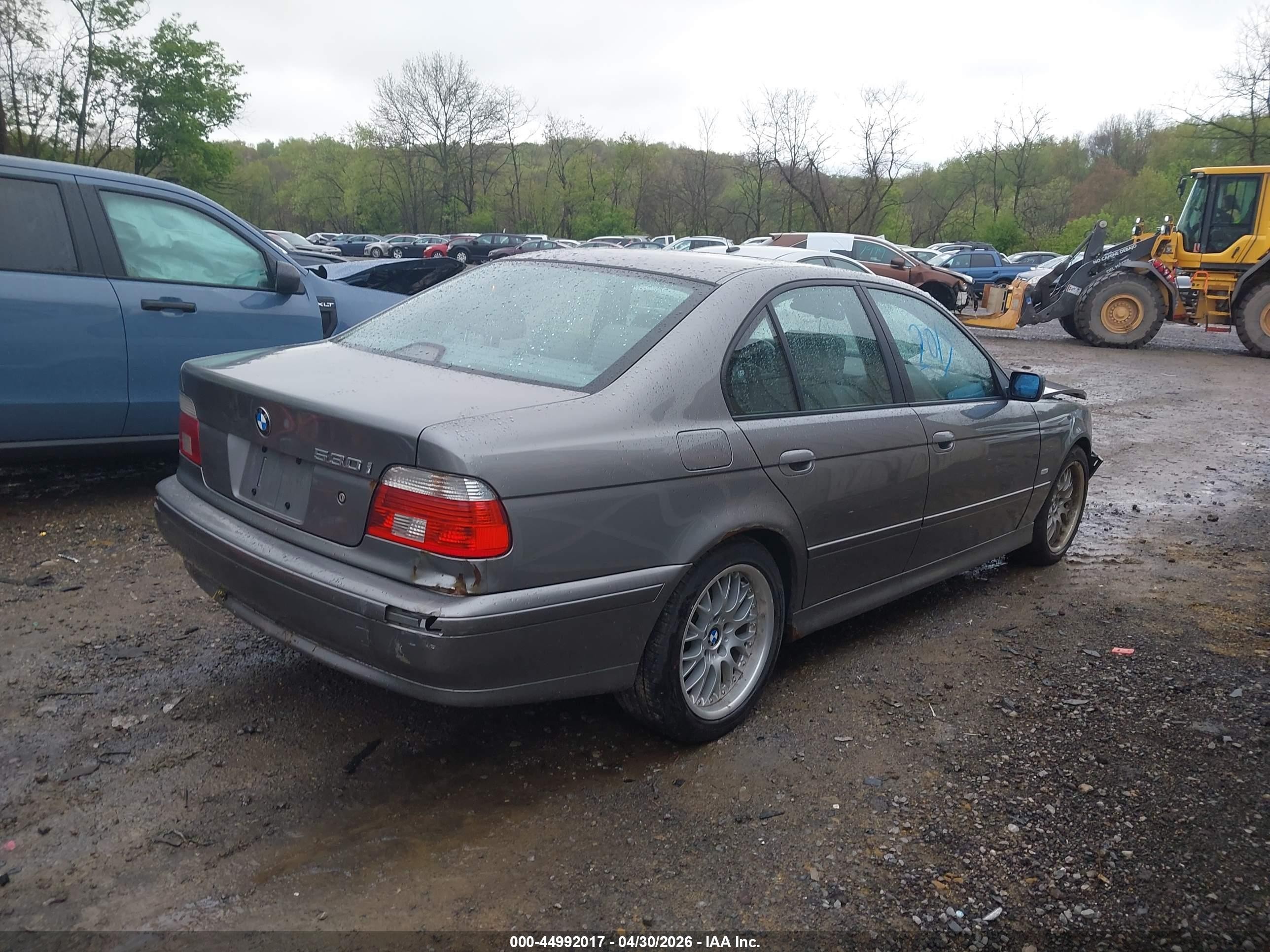 2002 Bmw 530i   Gray vin: WBADT53492CE93683