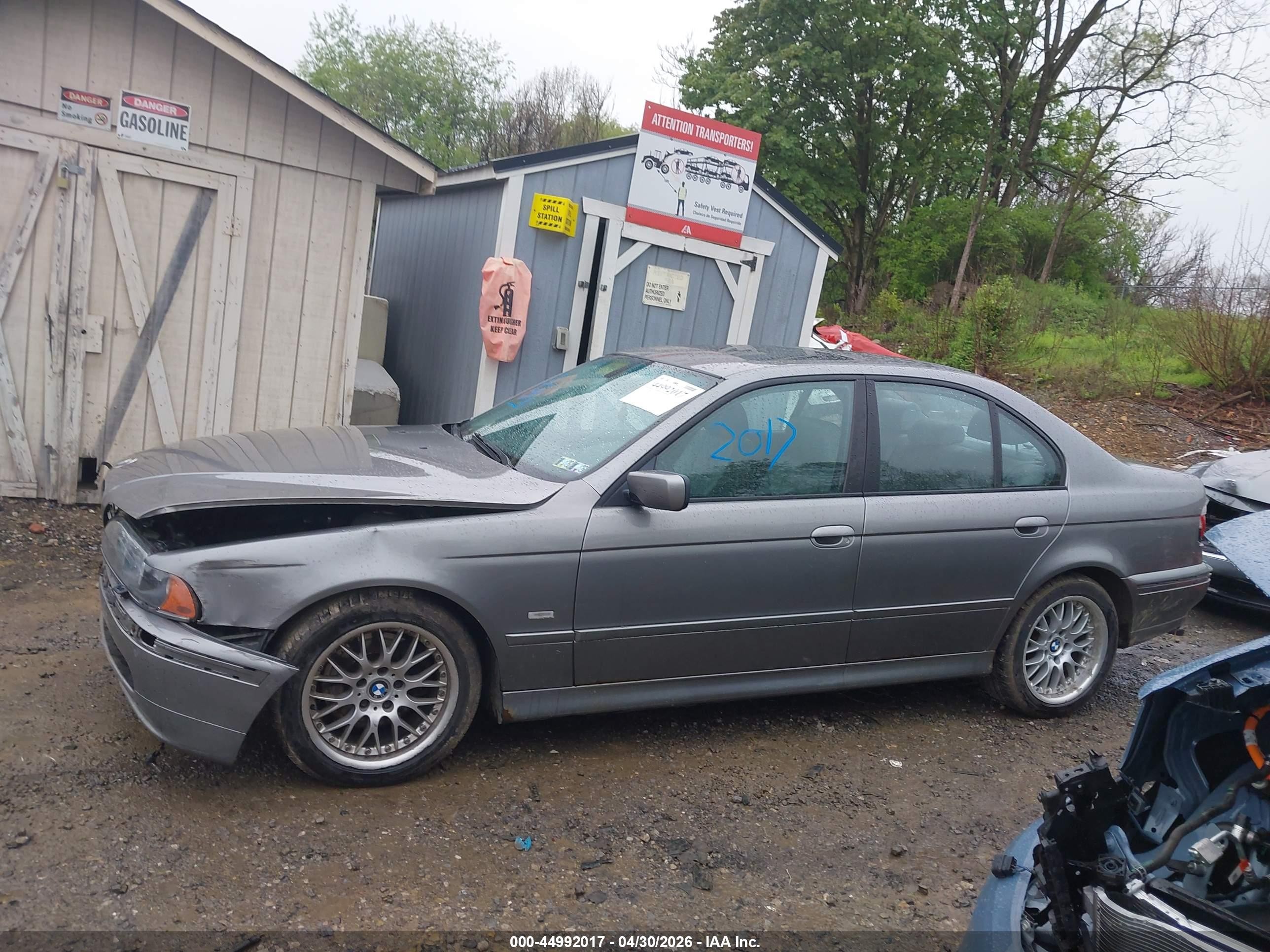 2002 Bmw 530i   Gray vin: WBADT53492CE93683