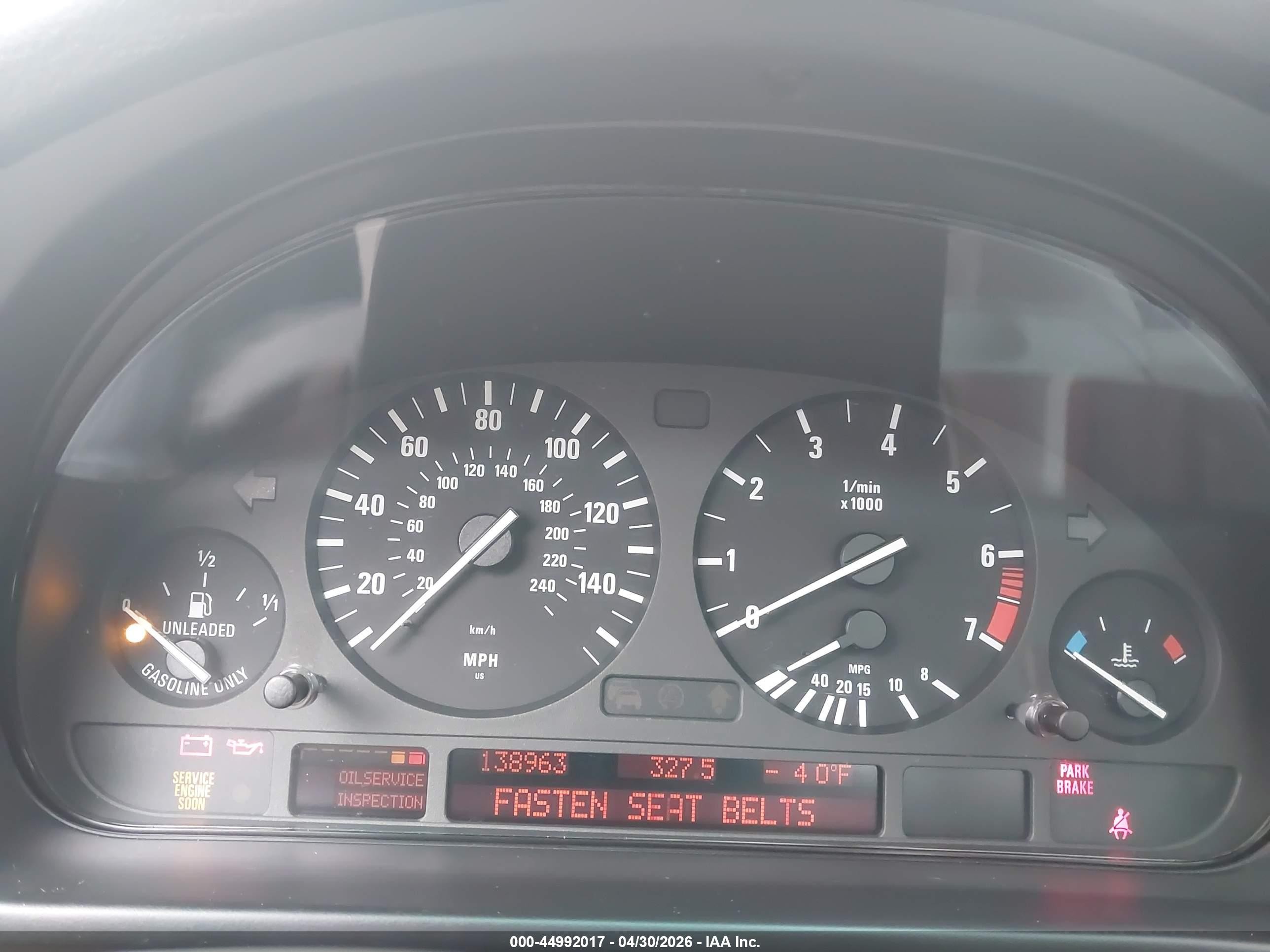 2002 Bmw 530i   Gray vin: WBADT53492CE93683